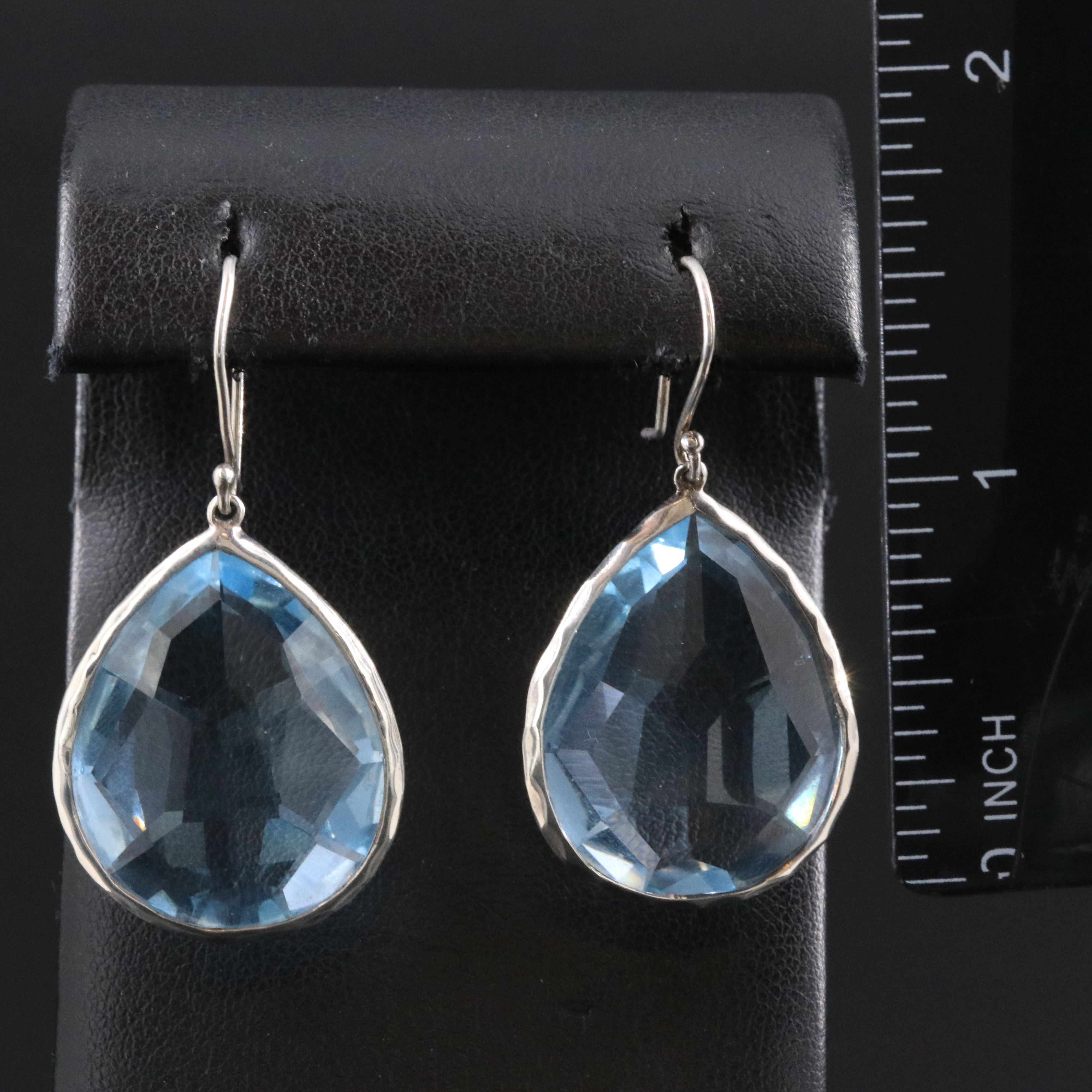 Ippolita Rock Candy Sterling and Blue Topaz Drop Earrings