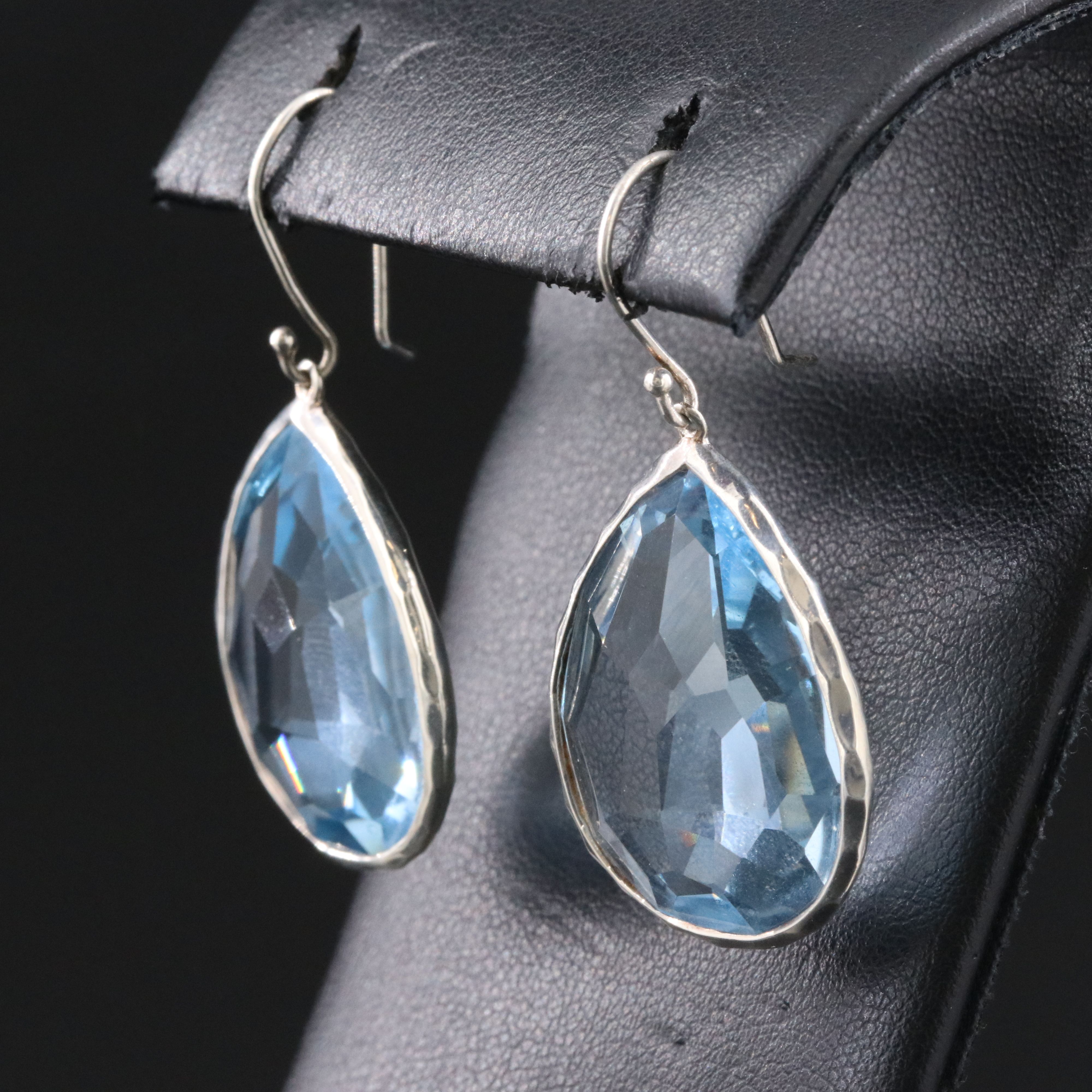 Ippolita Rock Candy Sterling and Blue Topaz Drop Earrings