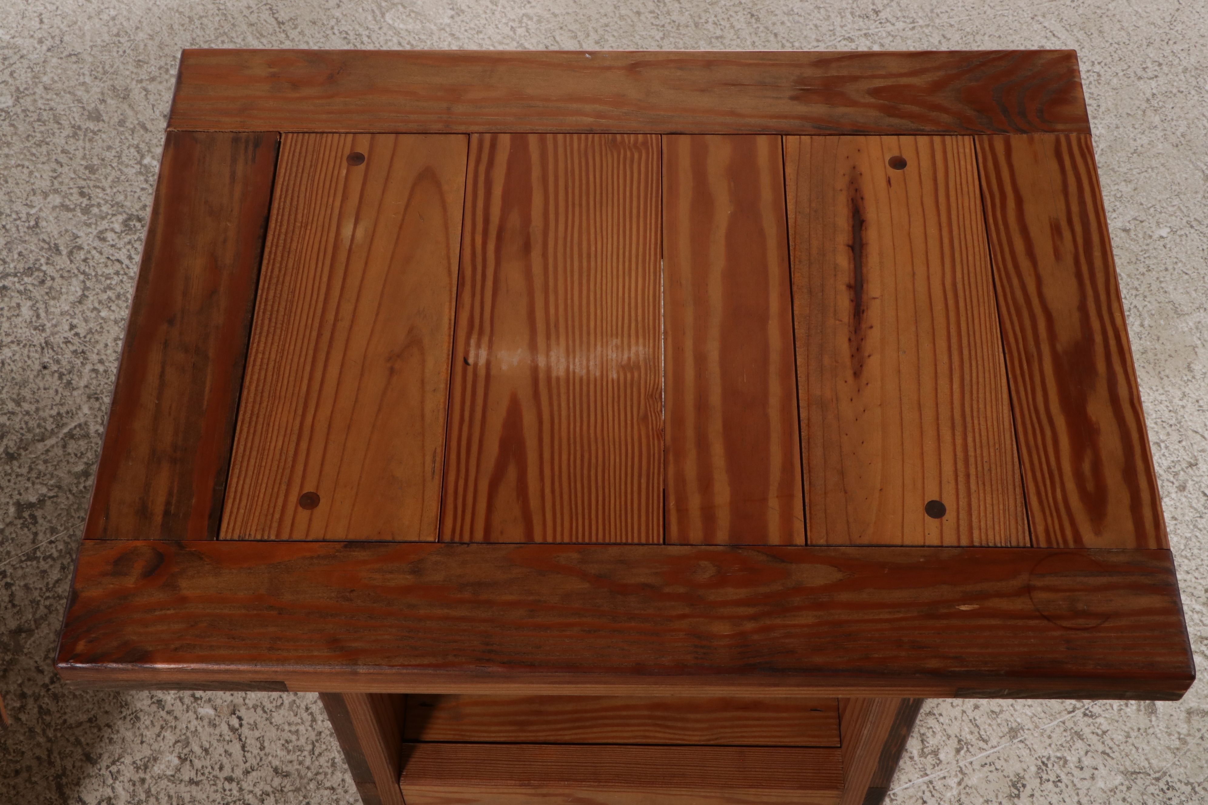 This End Up Upholstered Pine Loveseat and Pair of End Tables