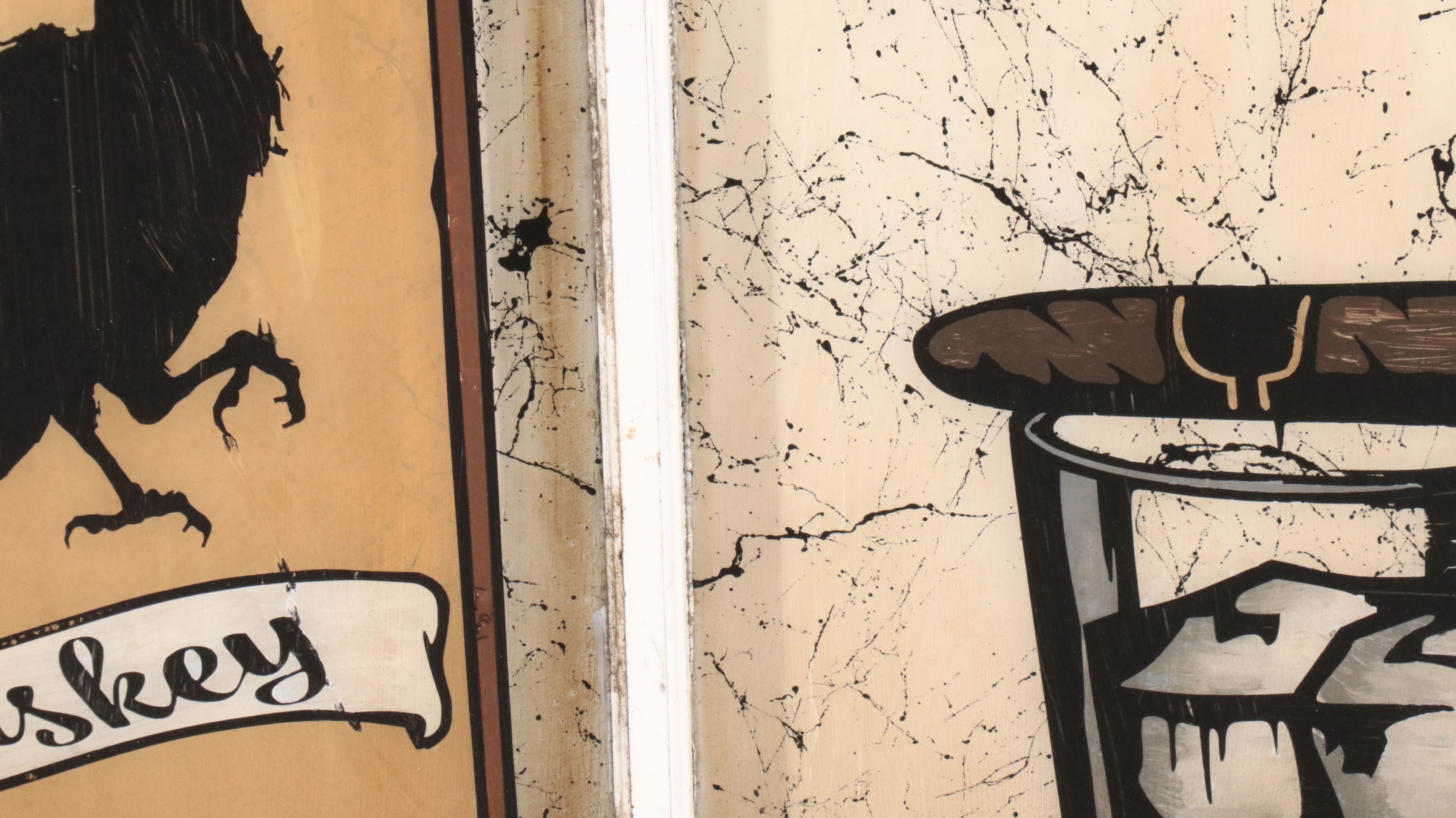 Gentlemen's Whiskey "What You Think of Me is None of My Business" Window Sign