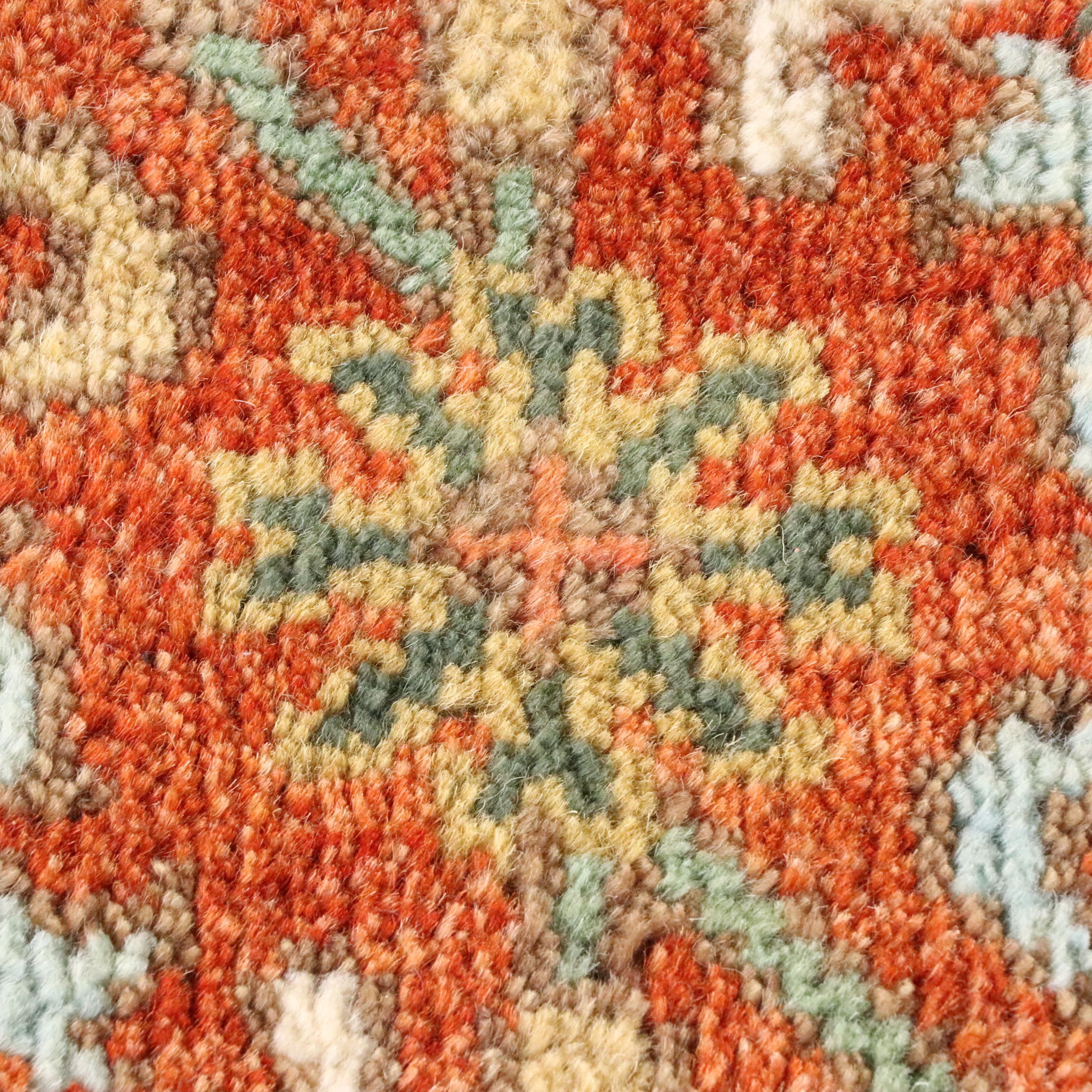 9' x 11'11 Hand-Knotted Indo-Persian Heriz Room-Sized Rug