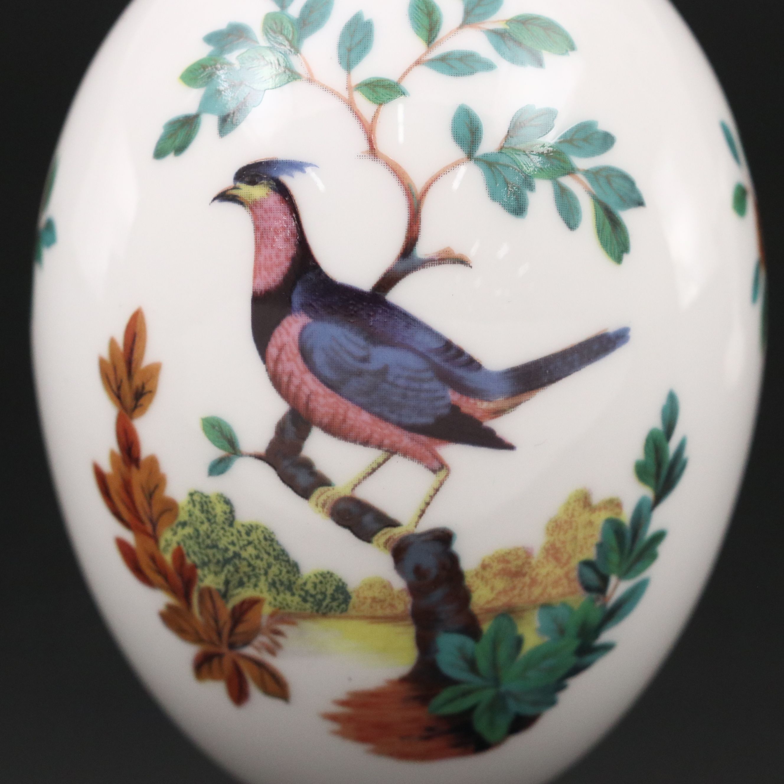Minton English Bone China Bird Egg with Stand