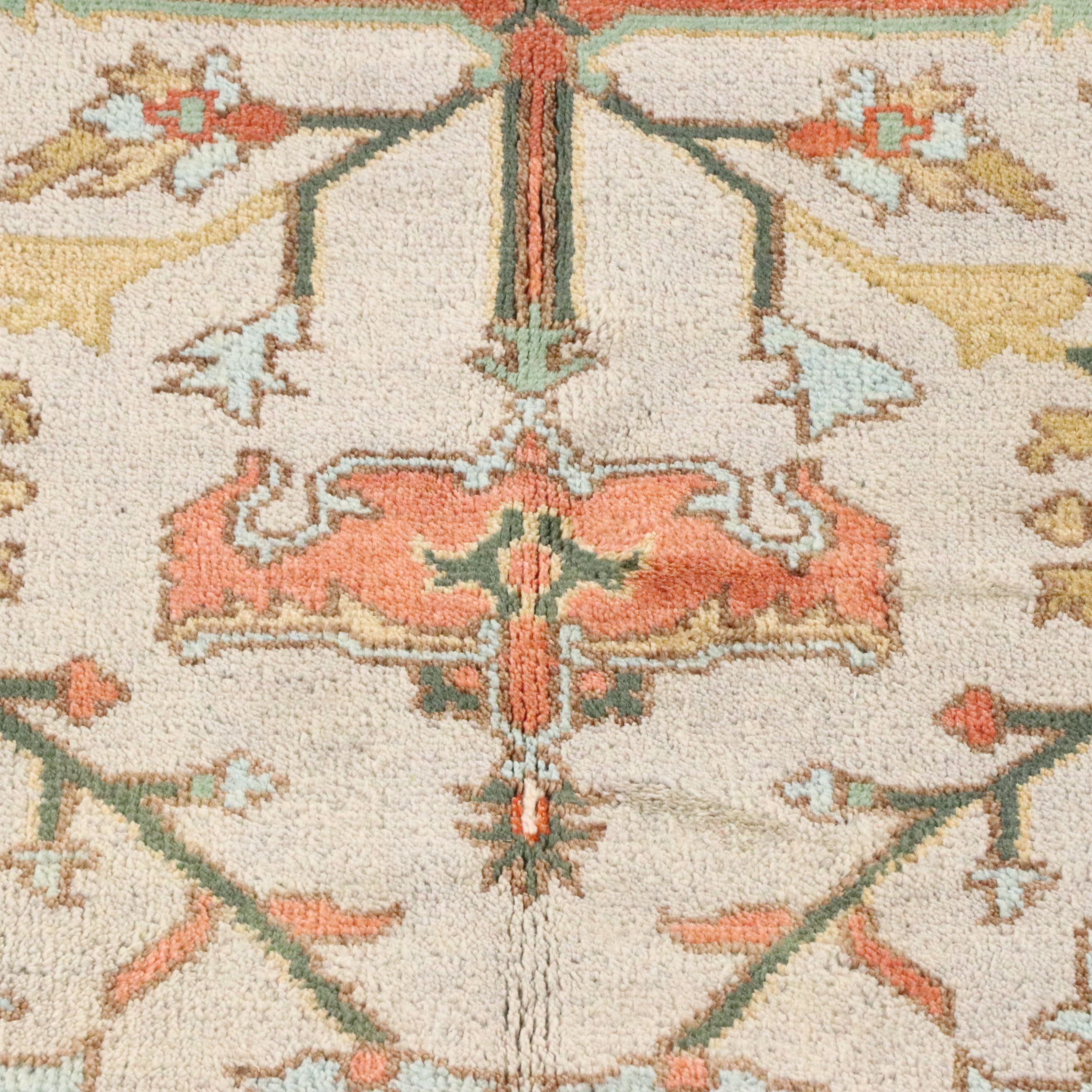 9' x 11'11 Hand-Knotted Indo-Persian Heriz Room-Sized Rug