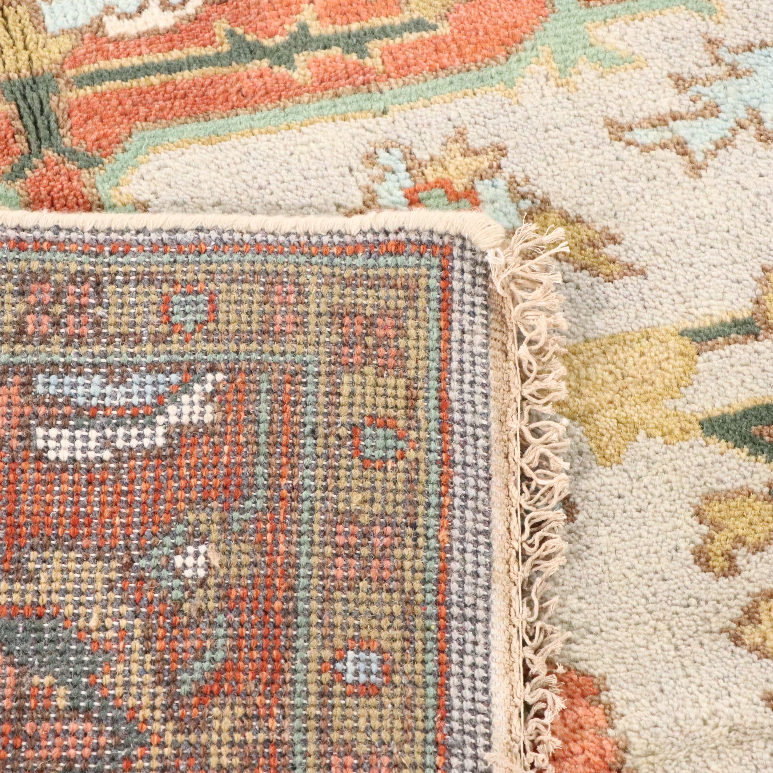 9' x 11'11 Hand-Knotted Indo-Persian Heriz Room-Sized Rug