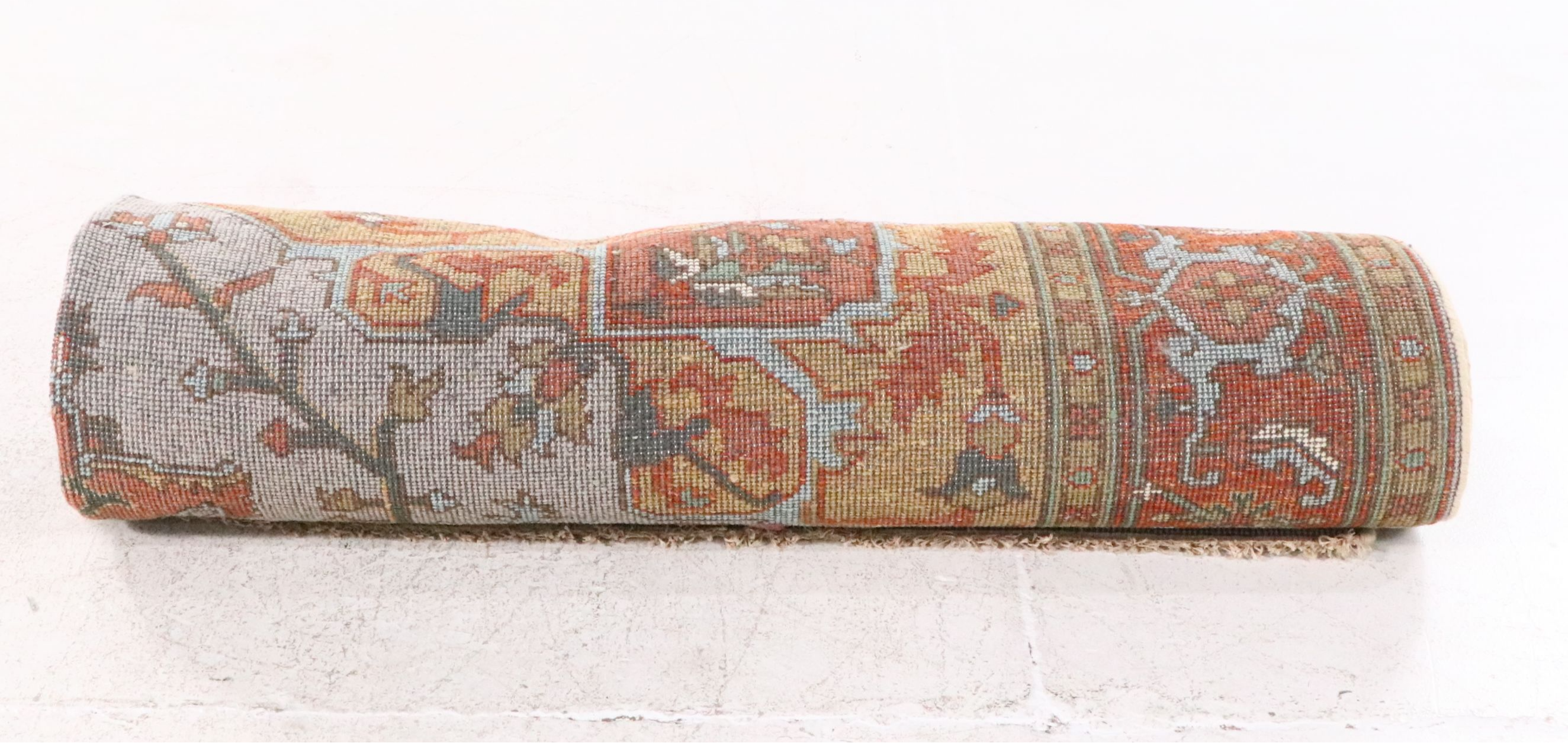 9' x 11'11 Hand-Knotted Indo-Persian Heriz Room-Sized Rug