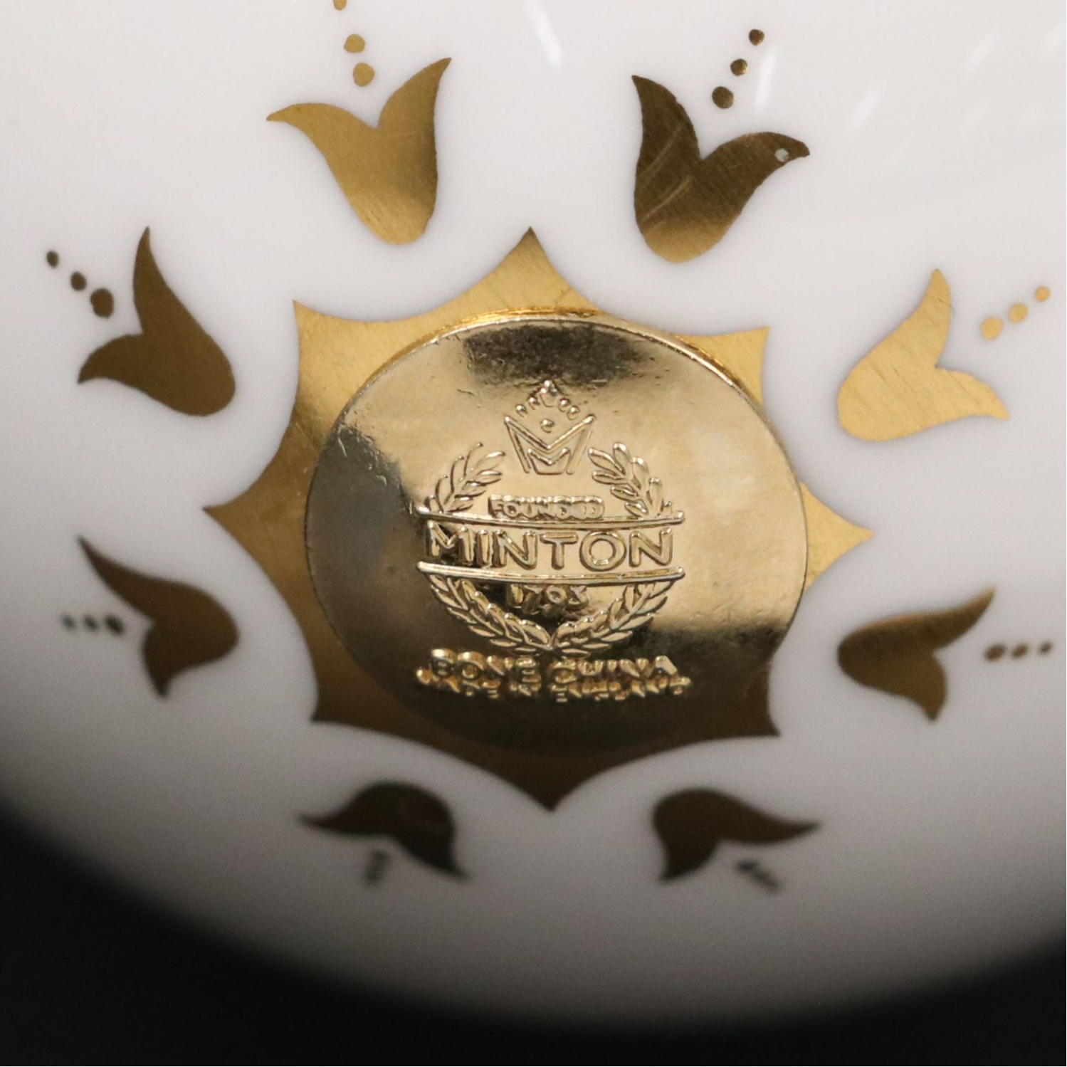 Minton English Bone China Bird Egg with Stand