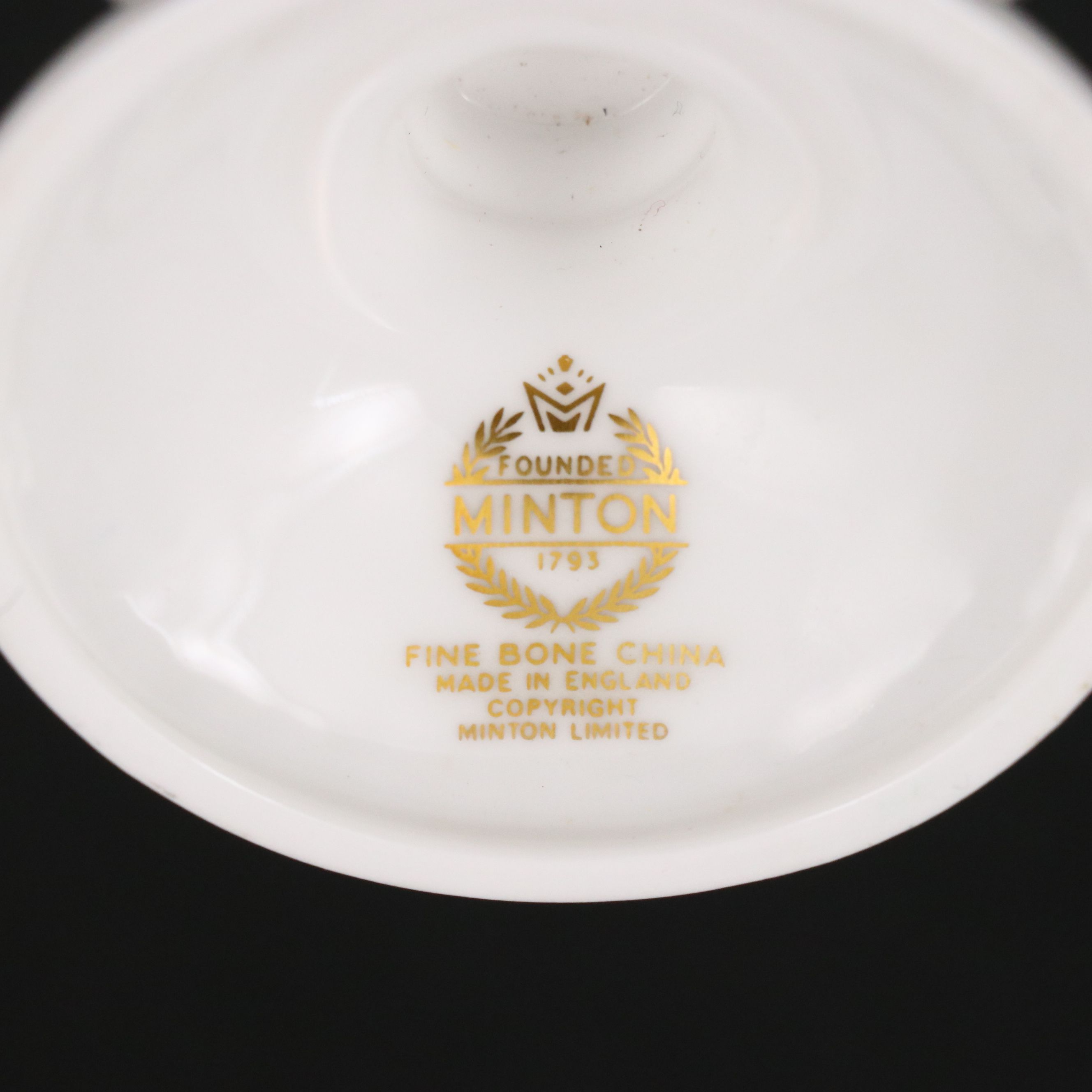 Minton English Bone China Bird Egg with Stand