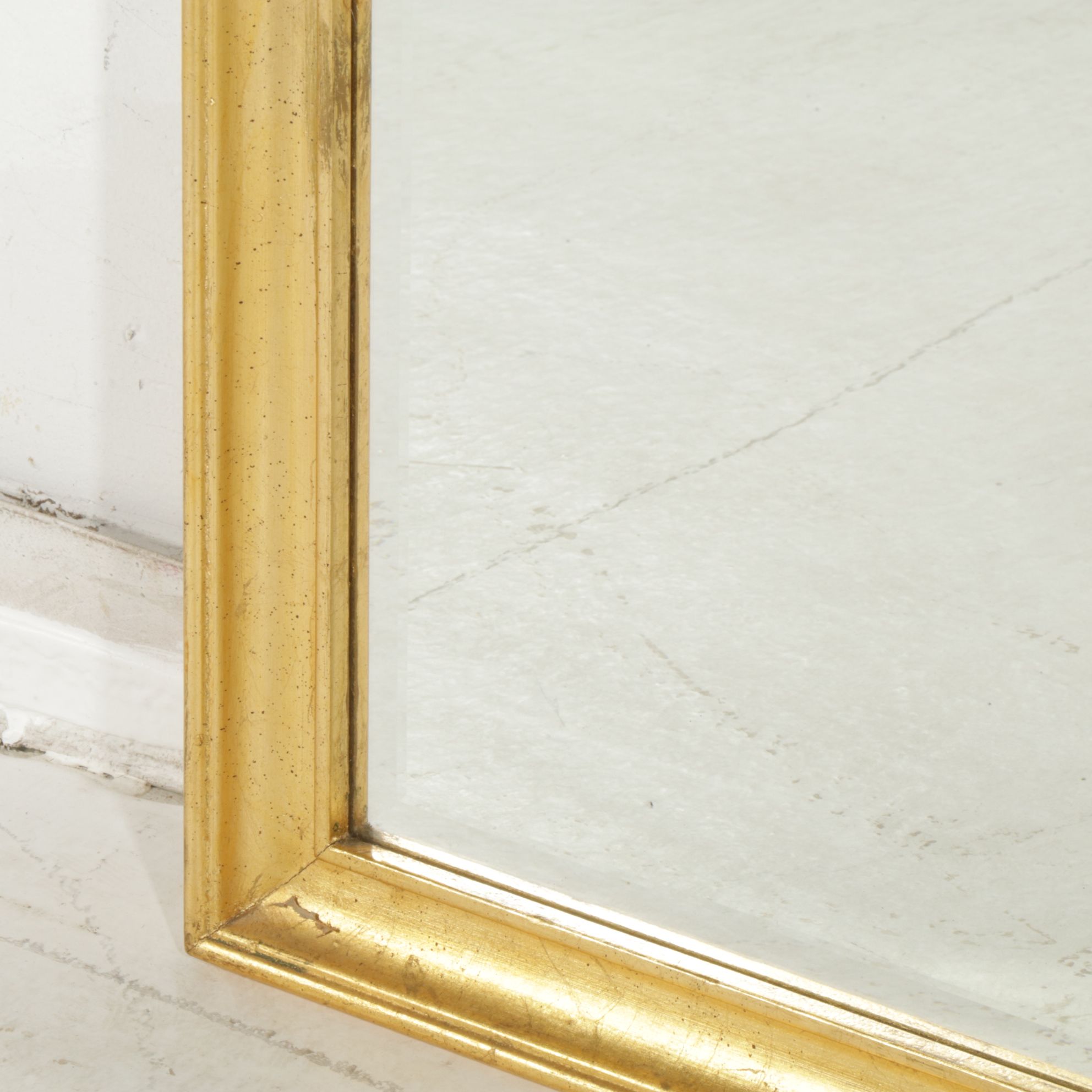 Ethan Allen Italian Palladian Style Gold-Toned Arched Wall Mirror