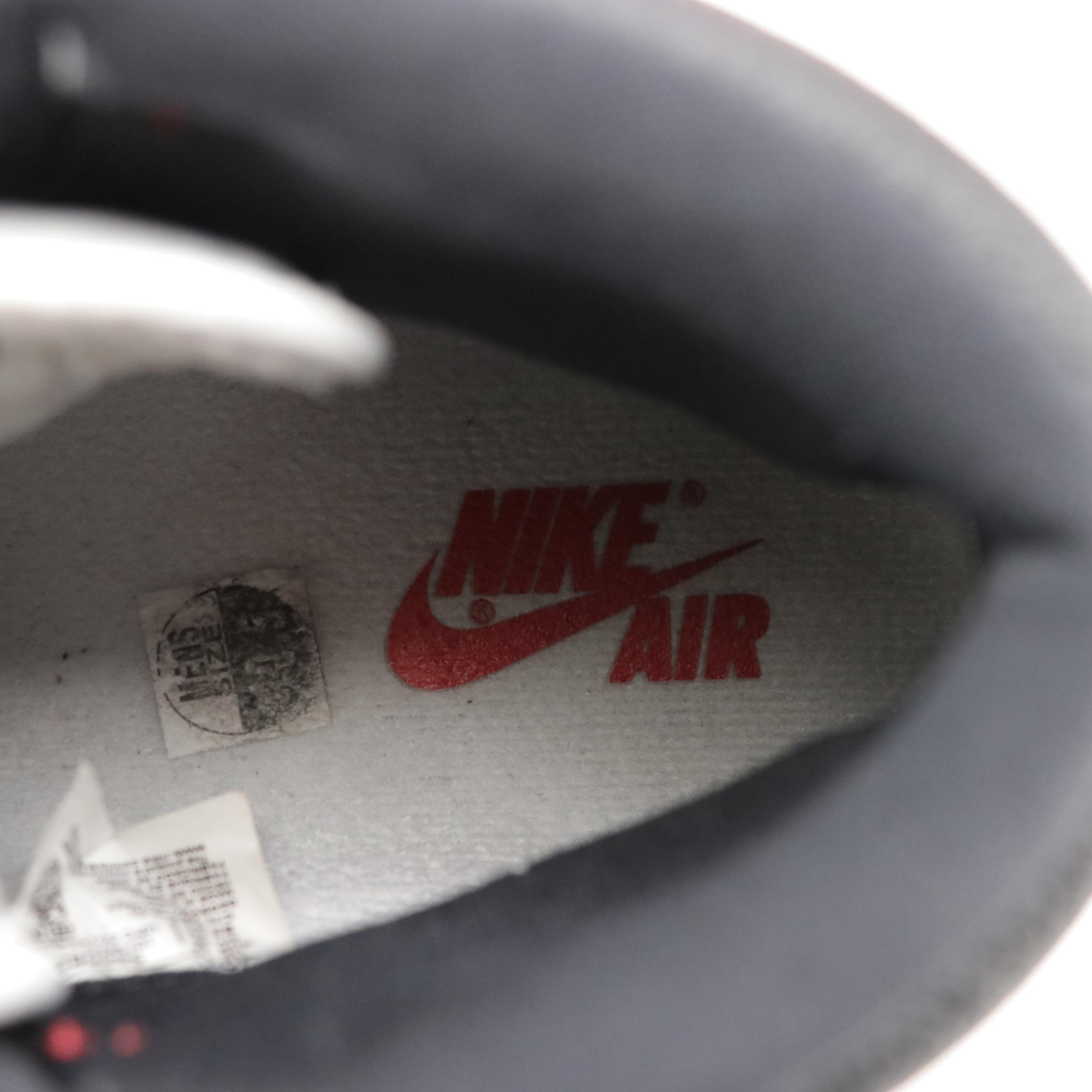 Men's Nike Air Jordan 1 Retro Mid OG Sneakers in University Red, White & Black