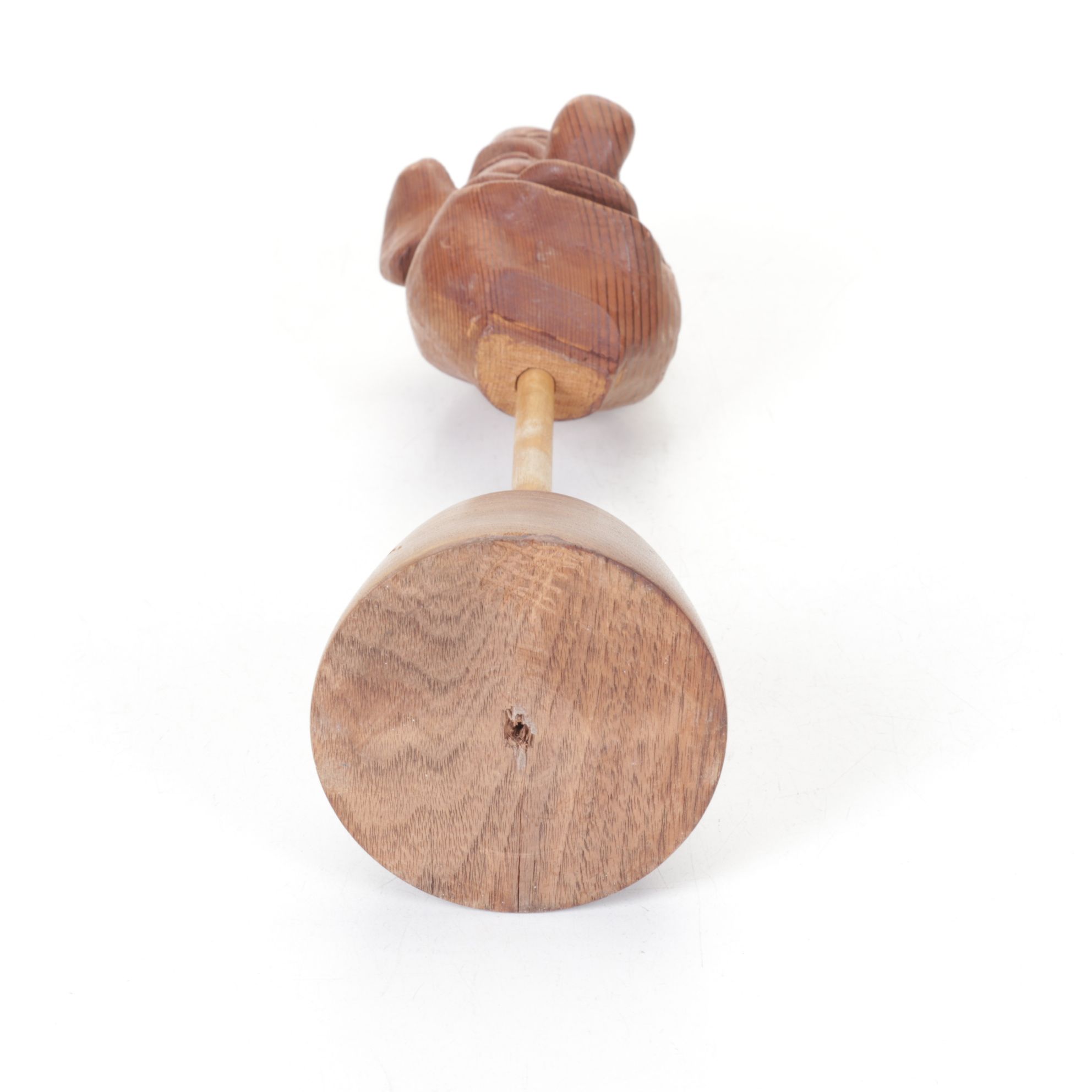 Carved Wood Caricature Bust