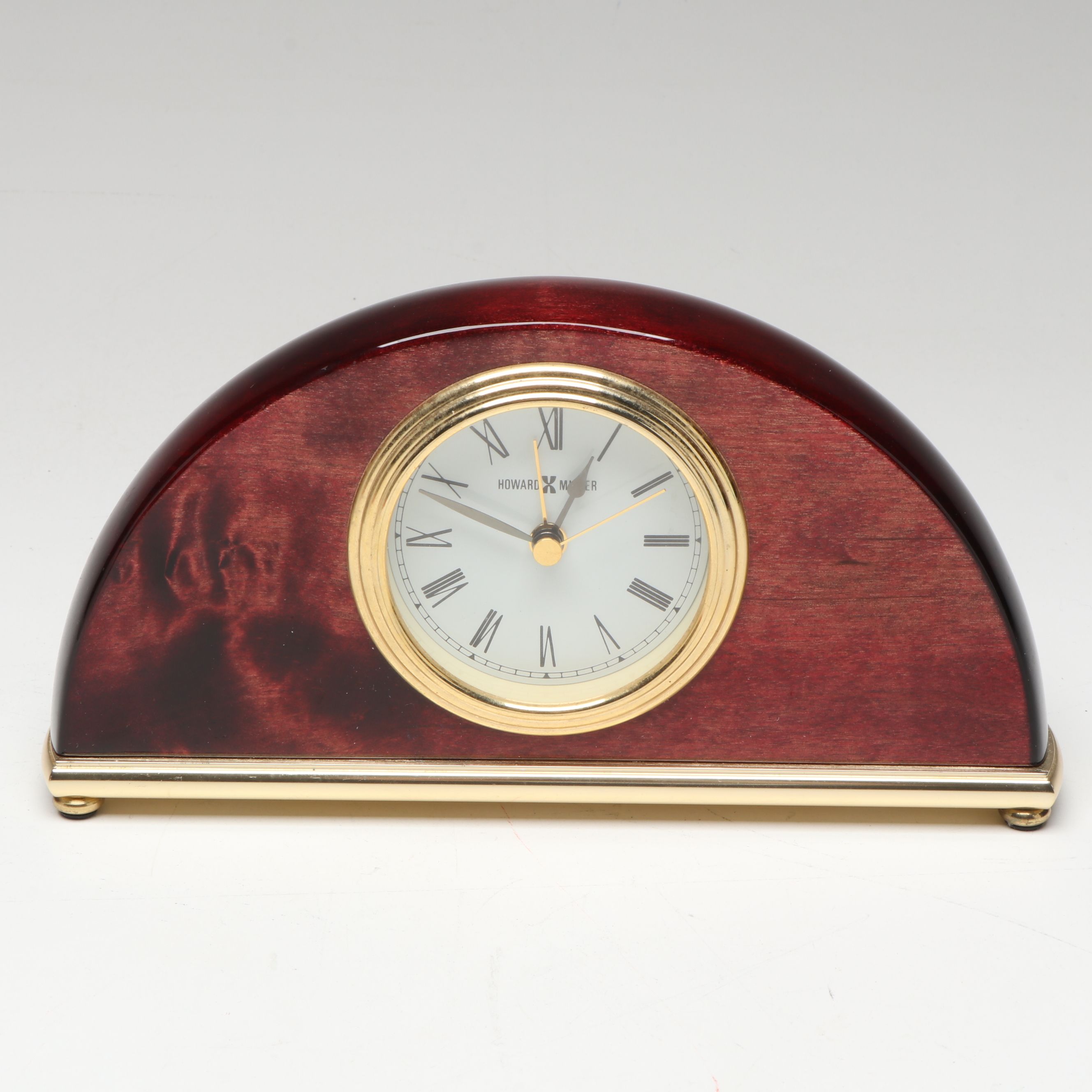 Handcrafted Maple Jewelry Box with Howard Miller and Other Metal Ship's Clock