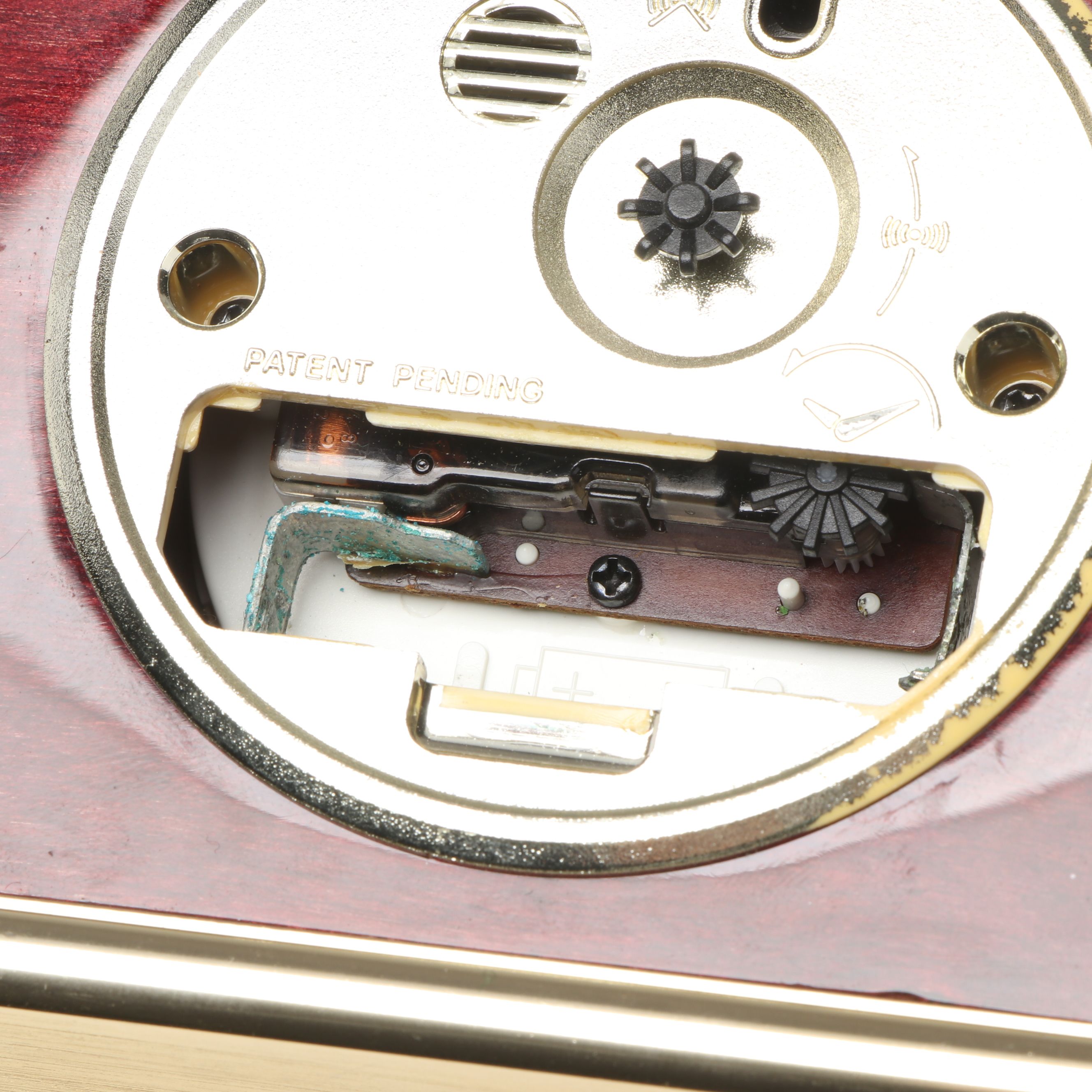 Handcrafted Maple Jewelry Box with Howard Miller and Other Metal Ship's Clock