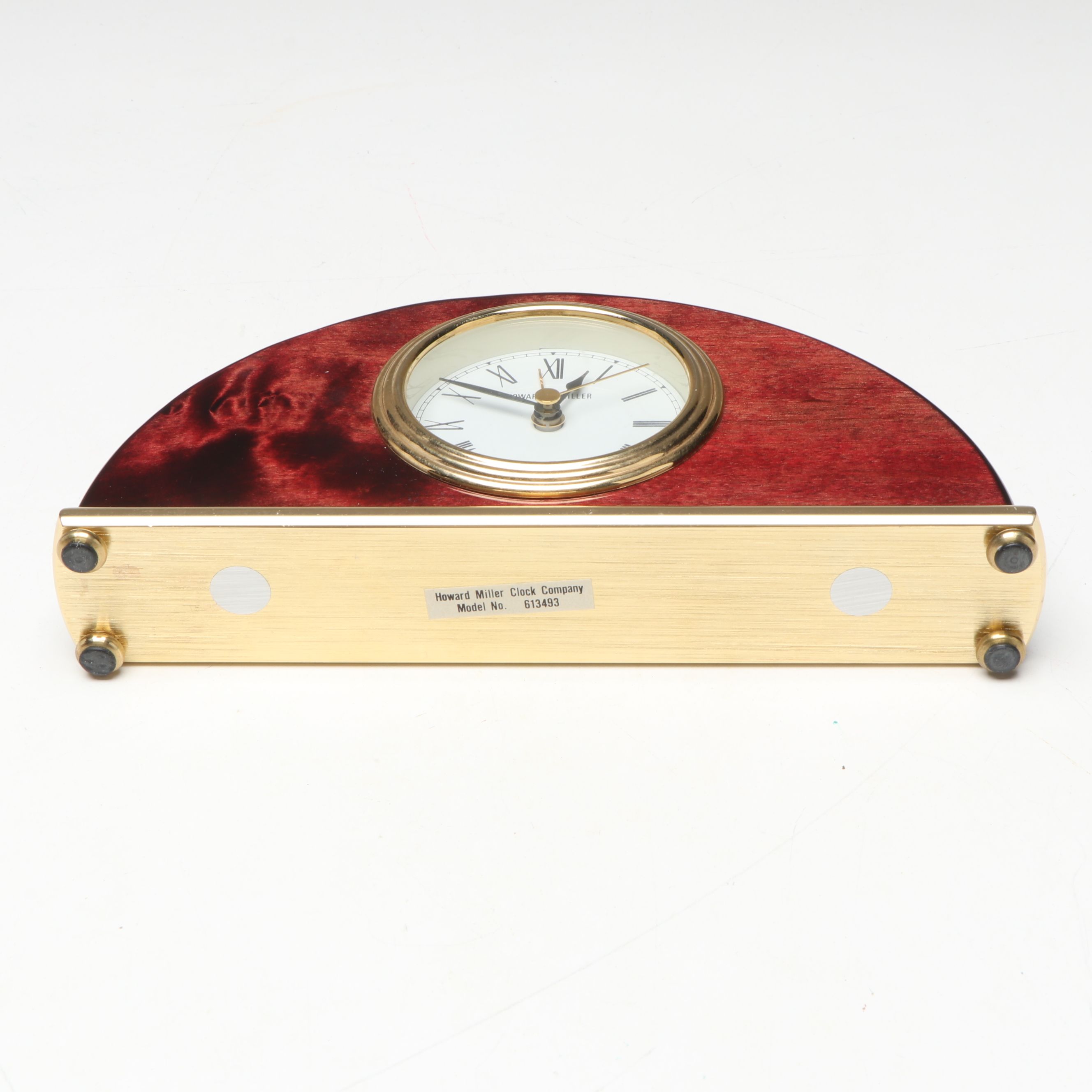 Handcrafted Maple Jewelry Box with Howard Miller and Other Metal Ship's Clock