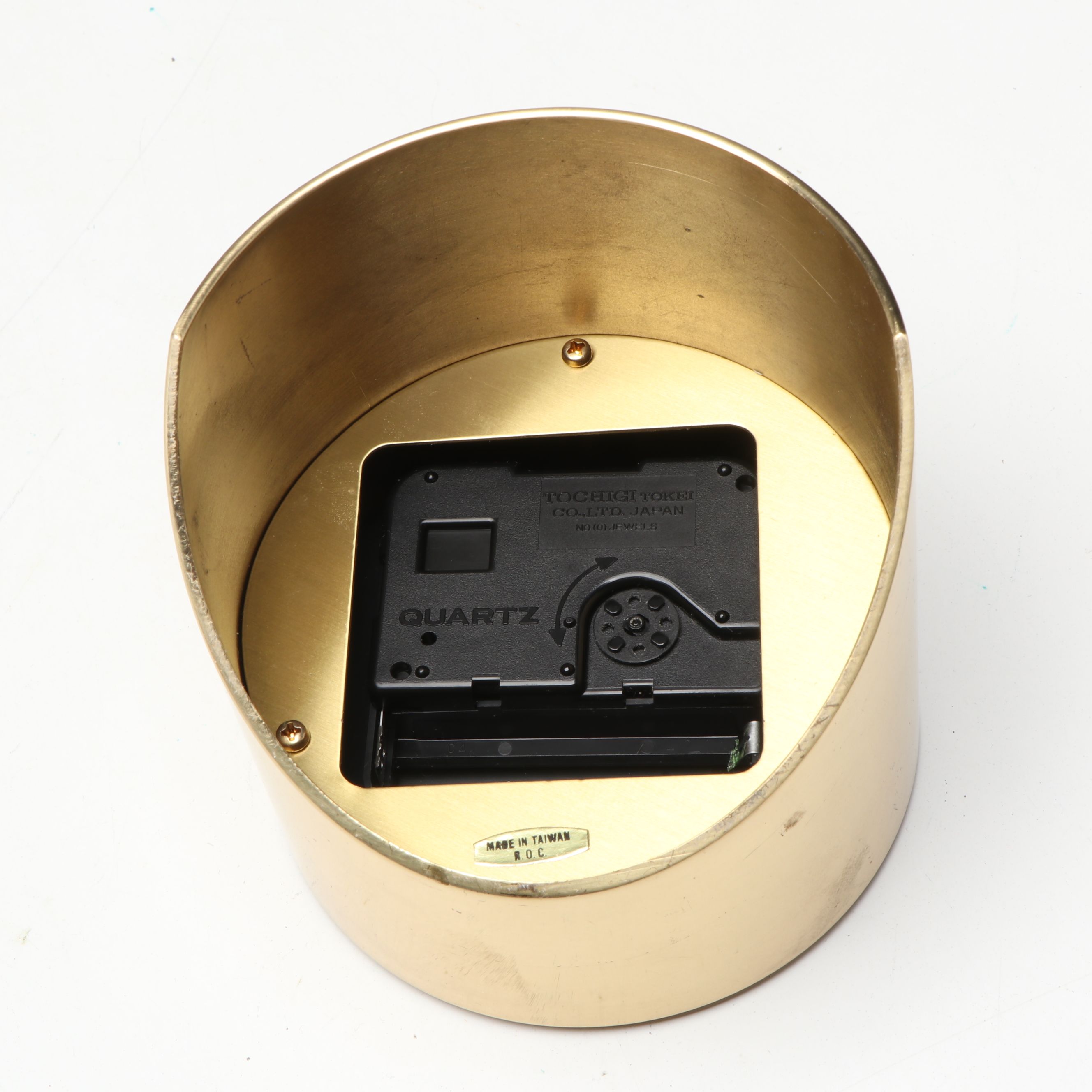 Handcrafted Maple Jewelry Box with Howard Miller and Other Metal Ship's Clock