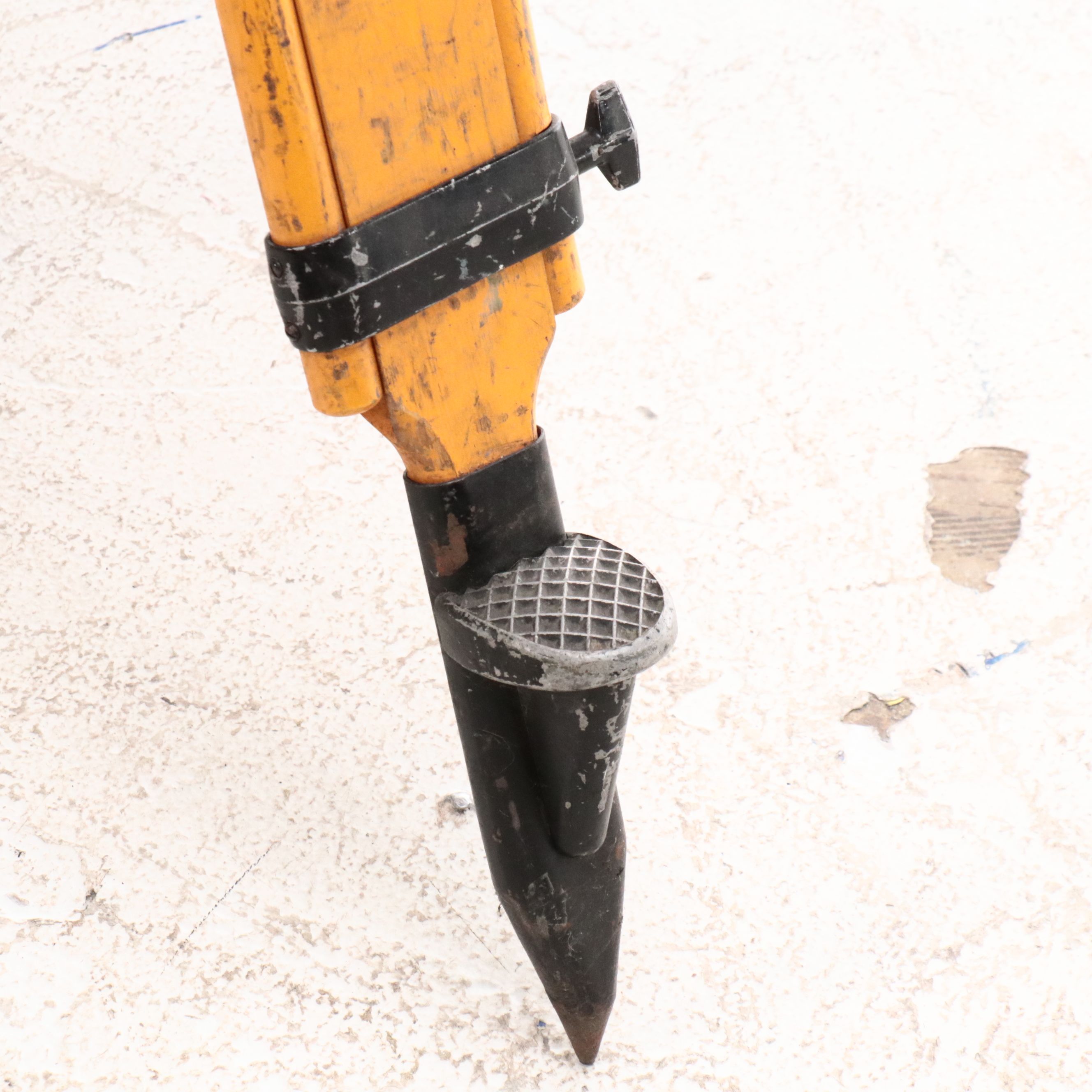 Wooden Surveyor's Tripod with Epidiascope Projector Light