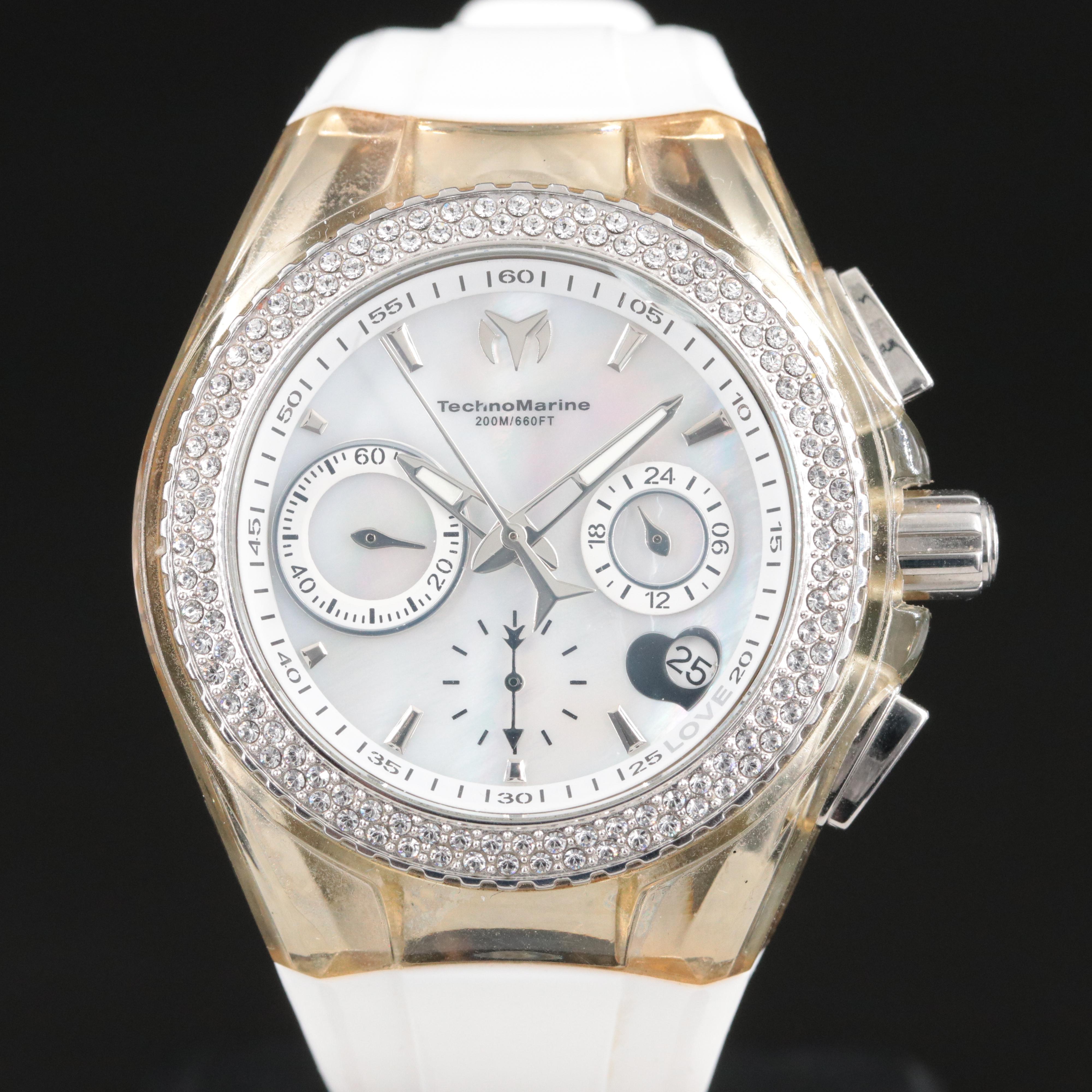 TechnoMarine Cruise Valentine Mother-of-Pearl and Quartz Watch 20089139