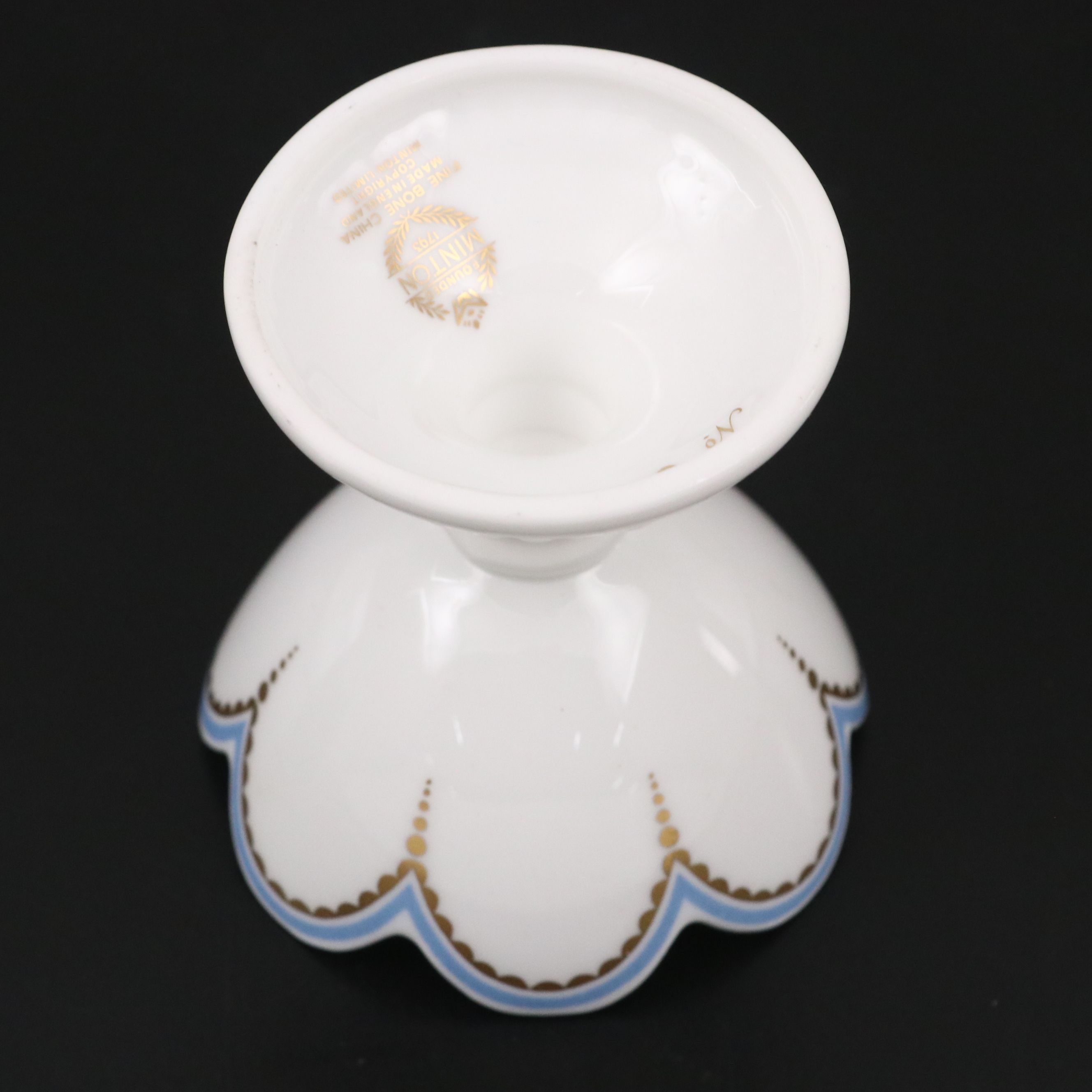 Minton "The Emperor's Garden" English Bone China Egg with Stand