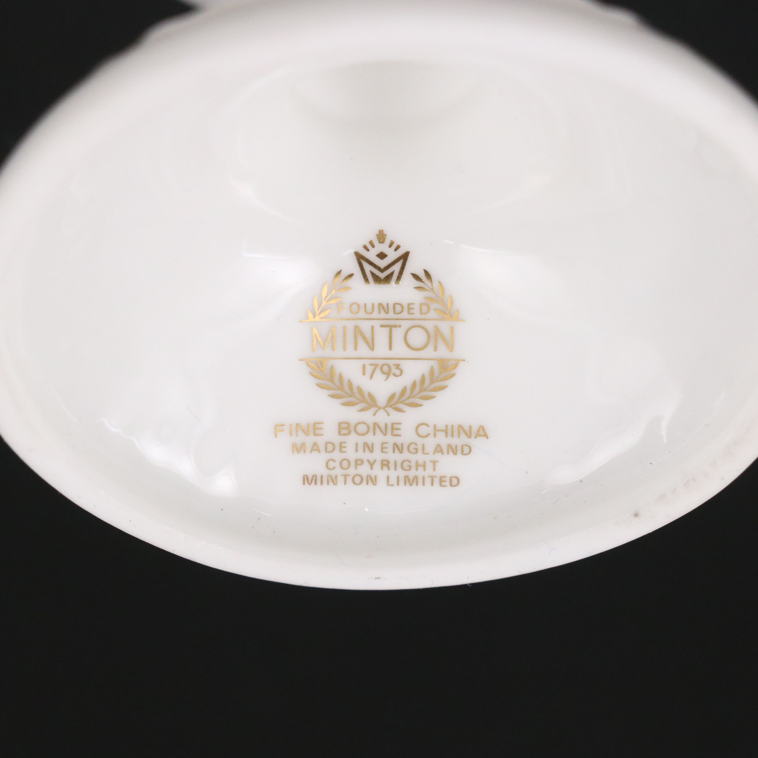 Minton "The Emperor's Garden" English Bone China Egg with Stand