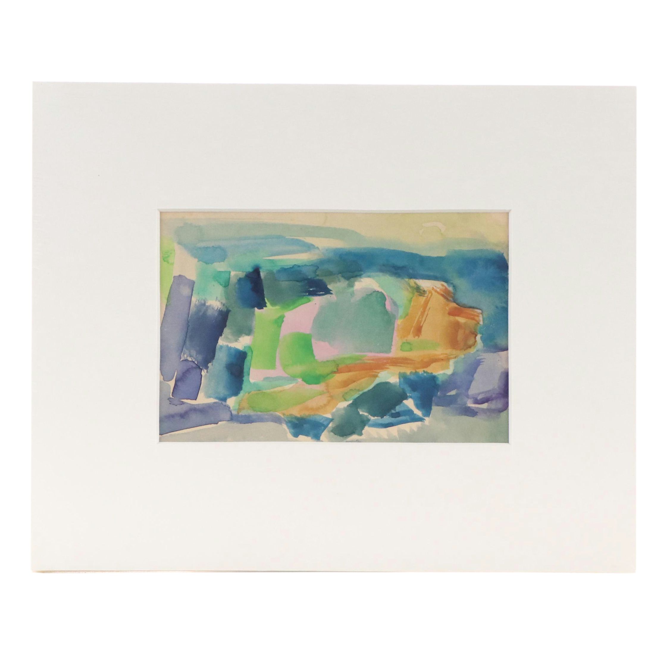 Paul Chidlaw Abstract Watercolor Composition