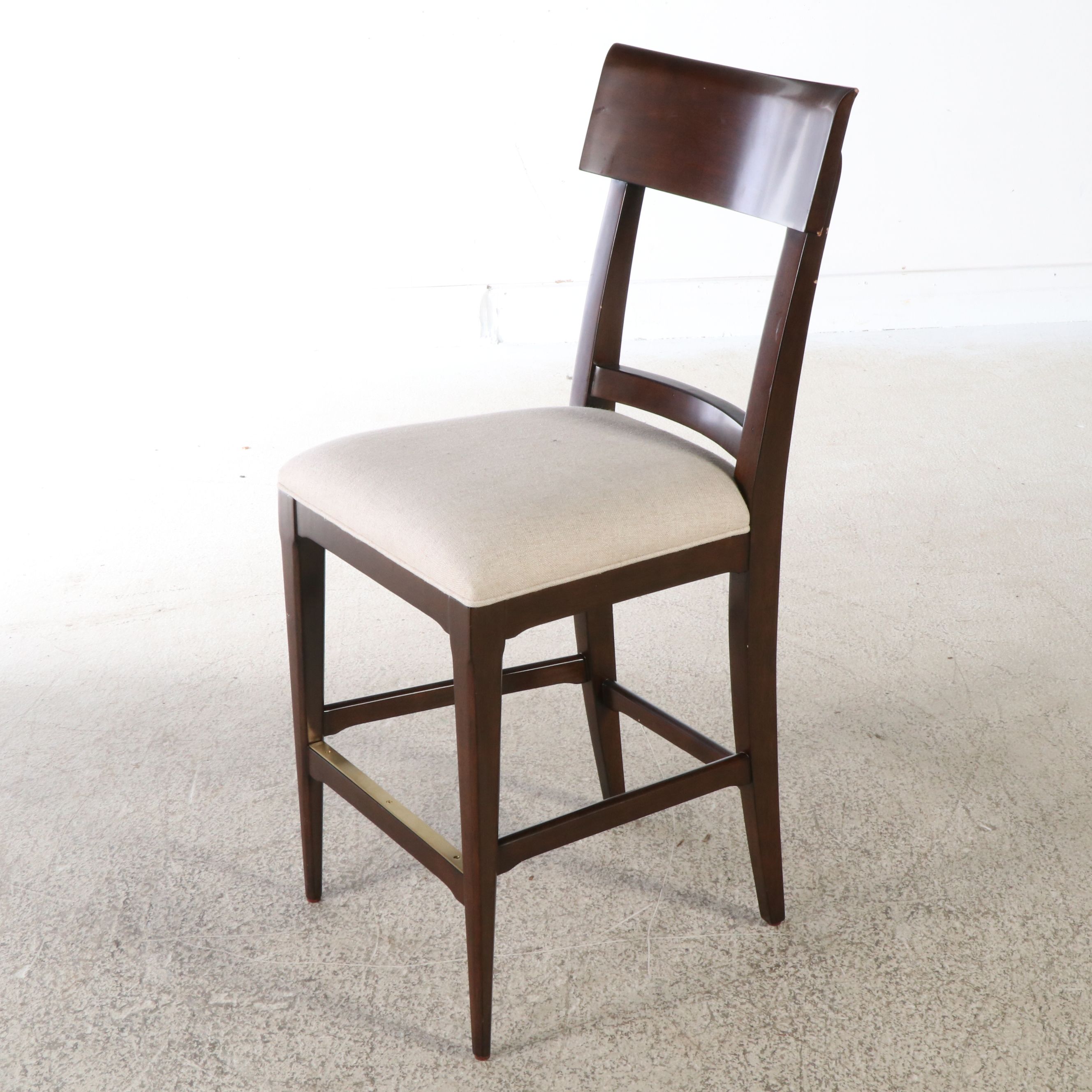 Woodridge Furniture Contemporary Upholstered Wood Barstool