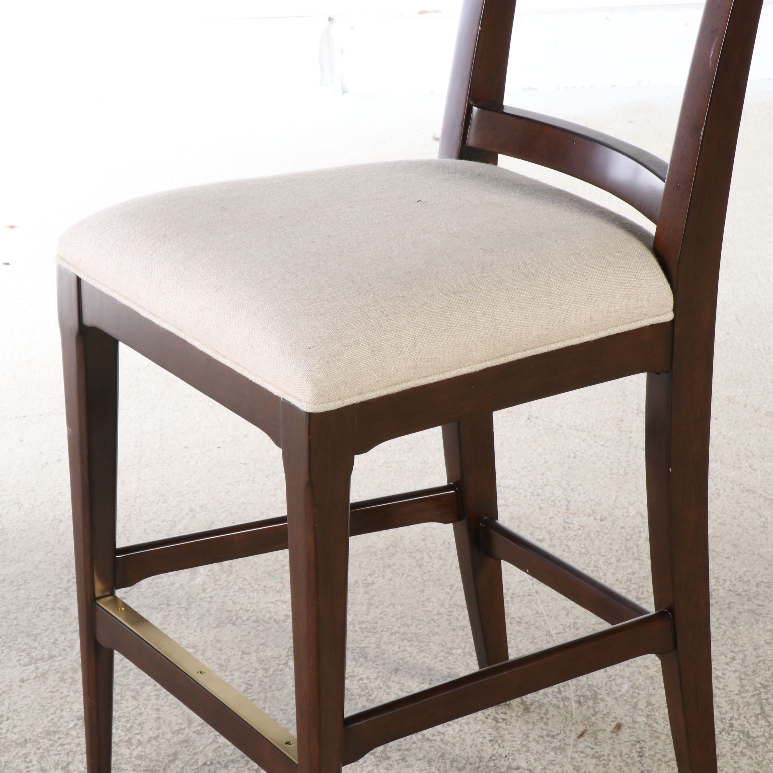 Woodridge Furniture Contemporary Upholstered Wood Barstool
