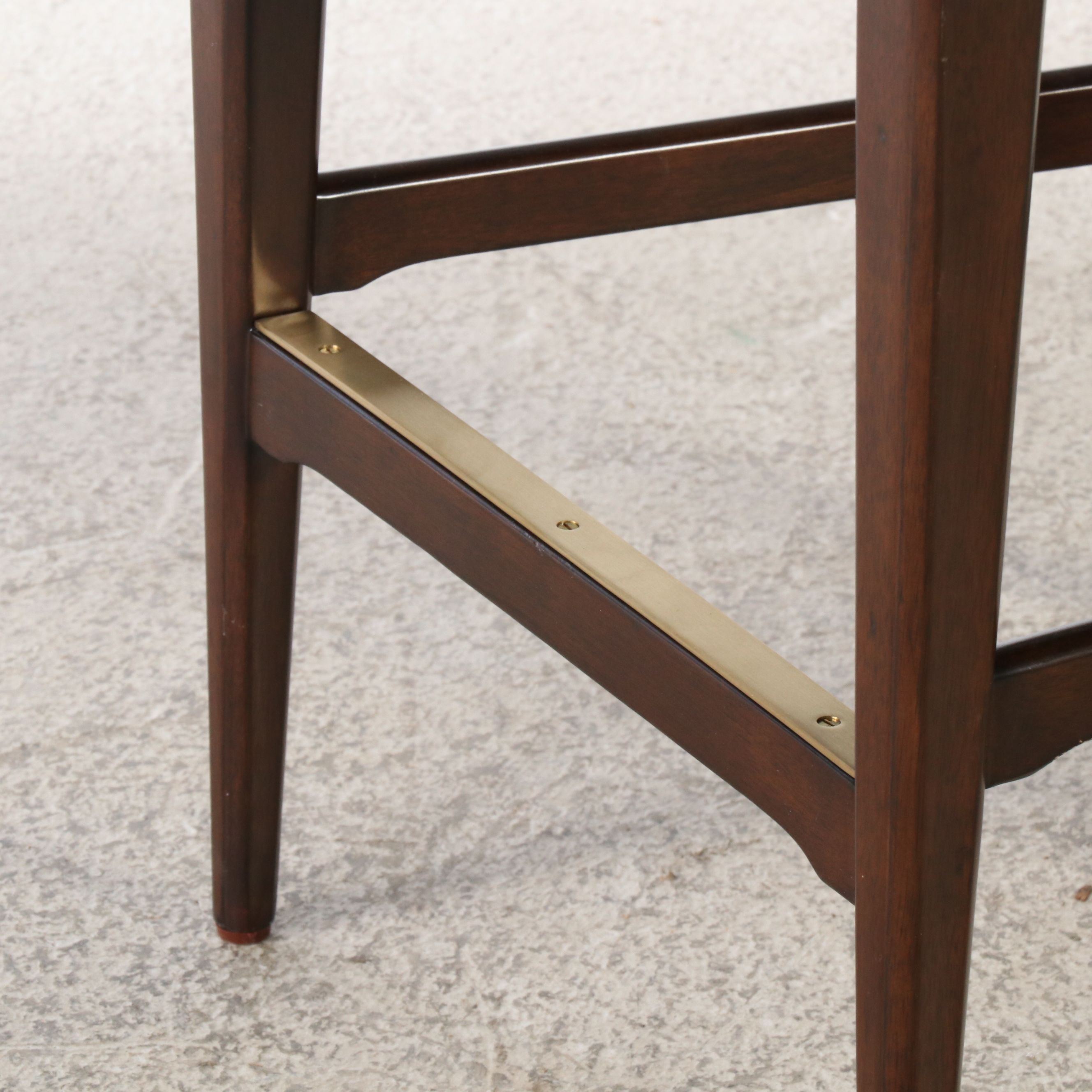 Woodridge Furniture Contemporary Upholstered Wood Barstool