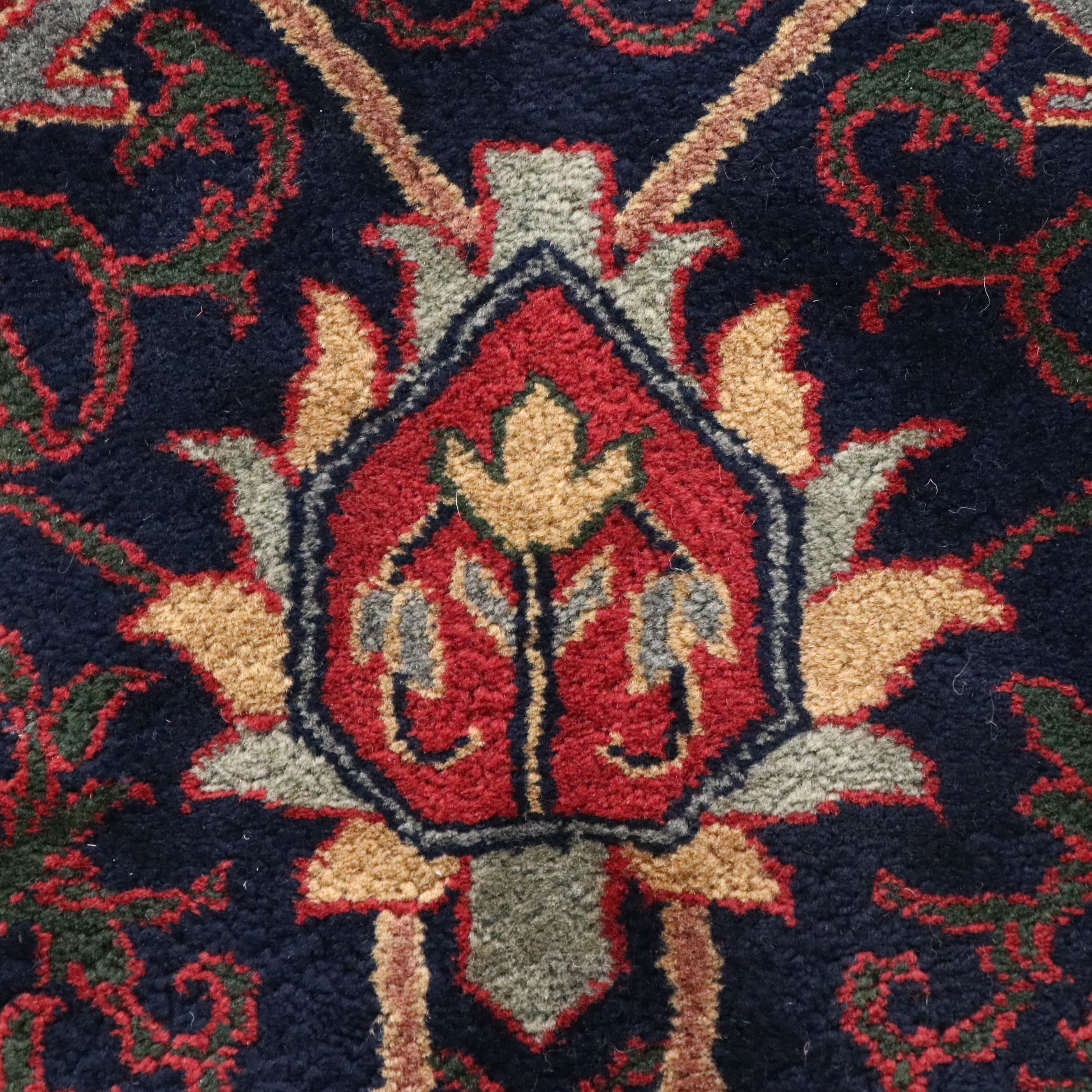 12'2 x 15'3 Hand-Knotted Indo-Persian Heriz Room-Sized Rug