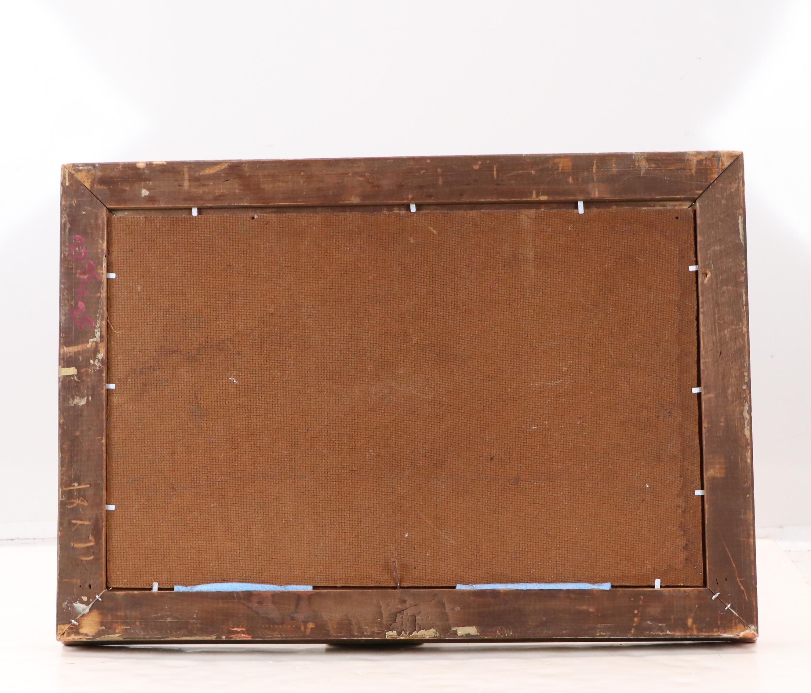 Landscape Oil Painting of Copse of Trees, Late 19th to Early 20th C.