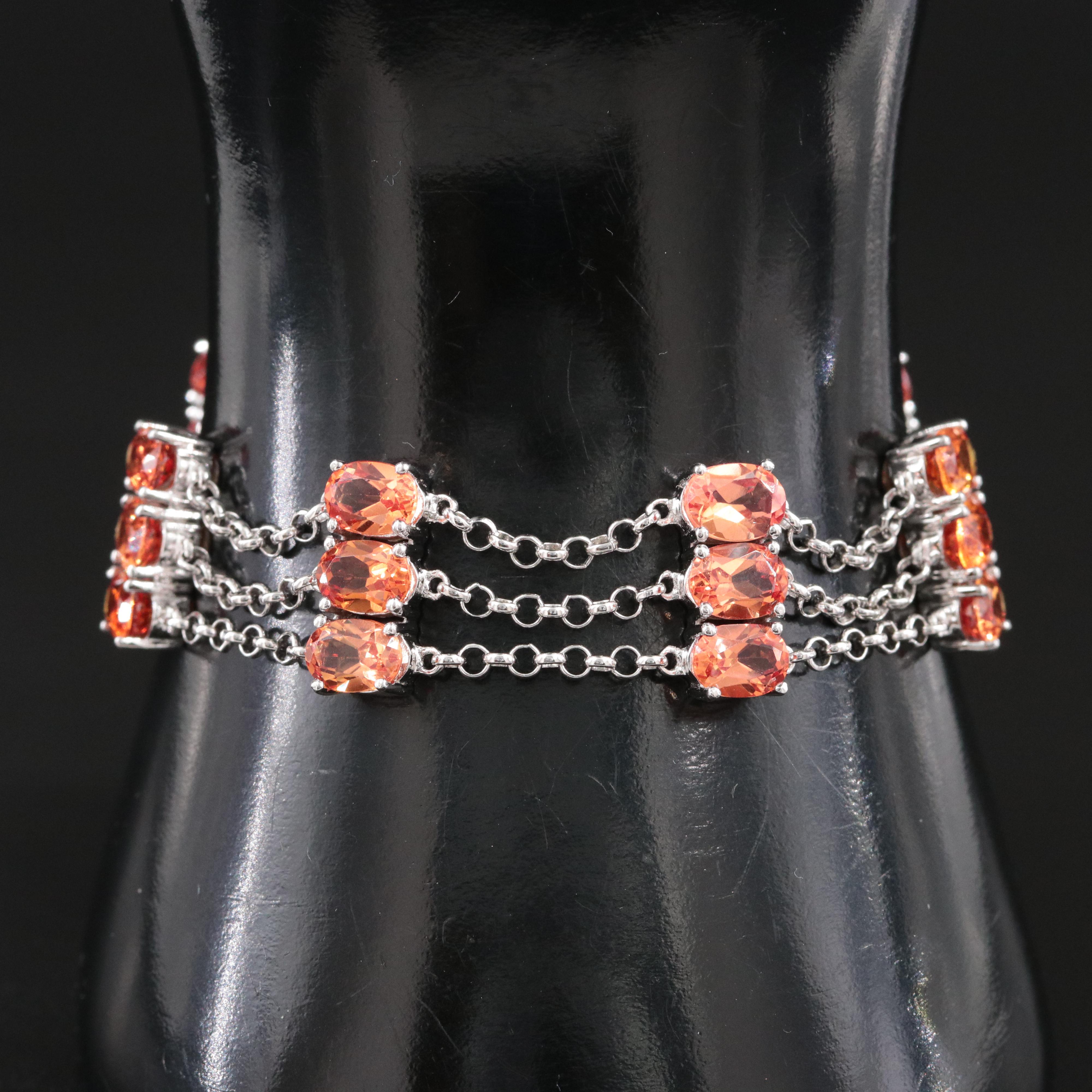 Sterling Sapphire Bracelet