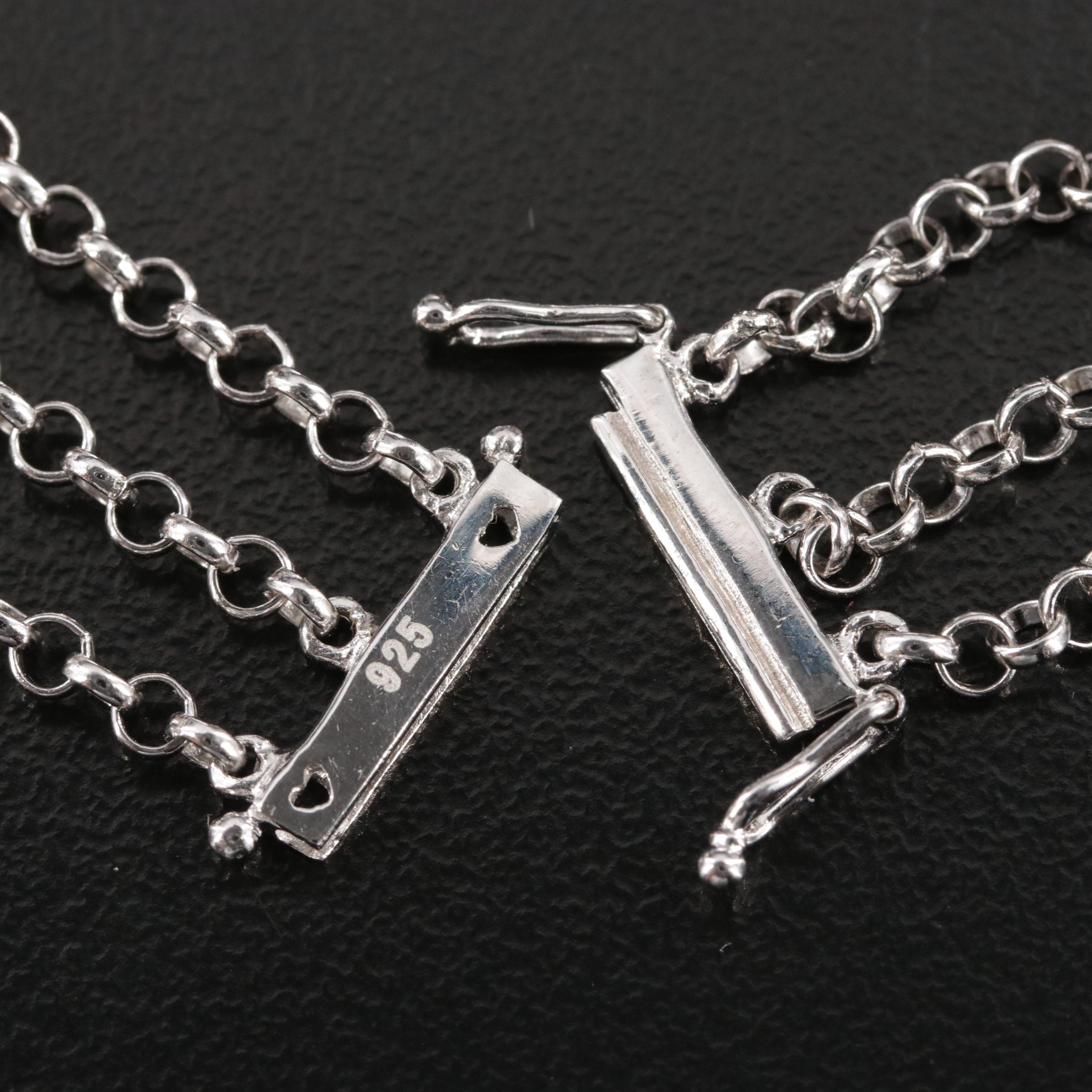 Sterling Sapphire Bracelet