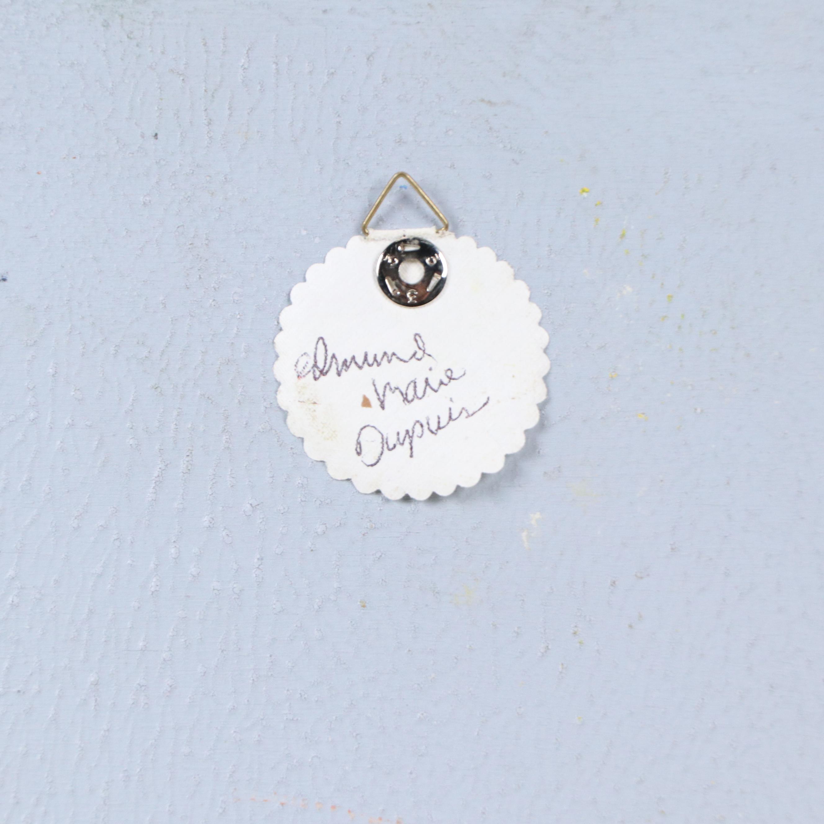 Edmund Marie Dupuis Mixed Media on Board "Place," 20th C.