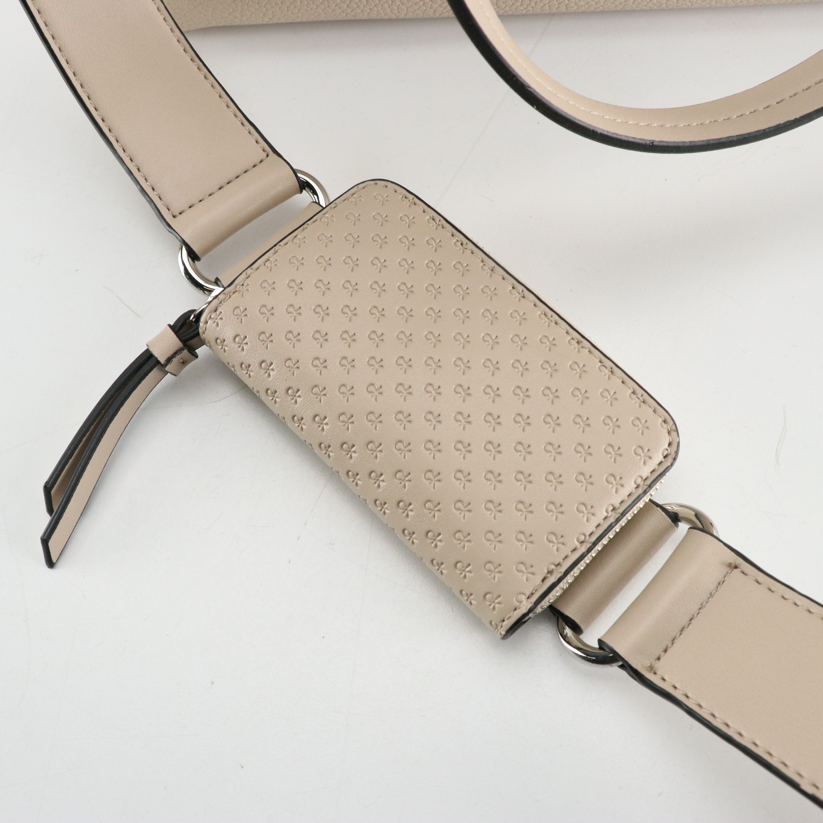 Calvin Klein Braided Strap Shoulder Bag and Two-Way Tote in Faux Grained Leather