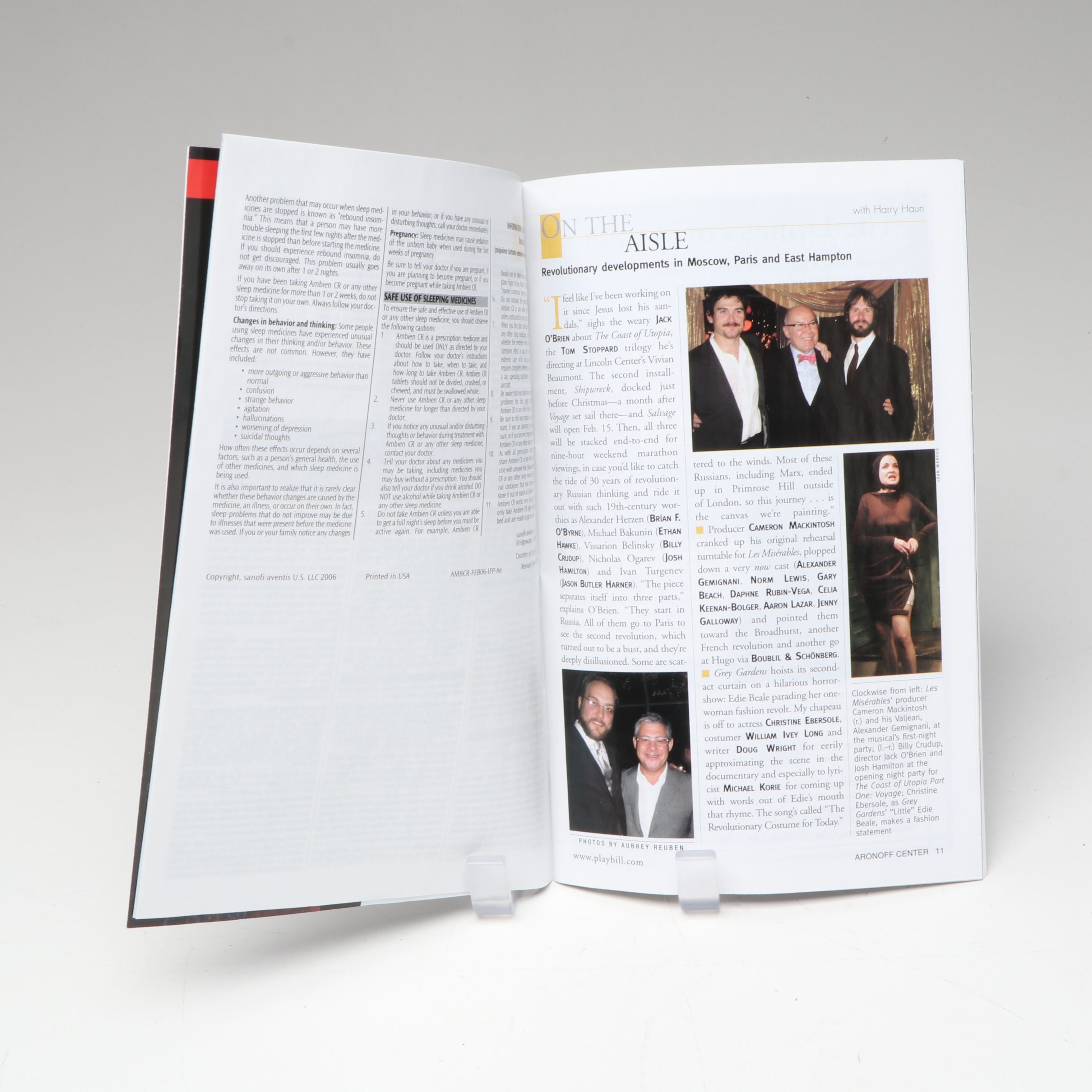 Signed "Twelve Angry Men" Aronoff Center Playbill, 2007