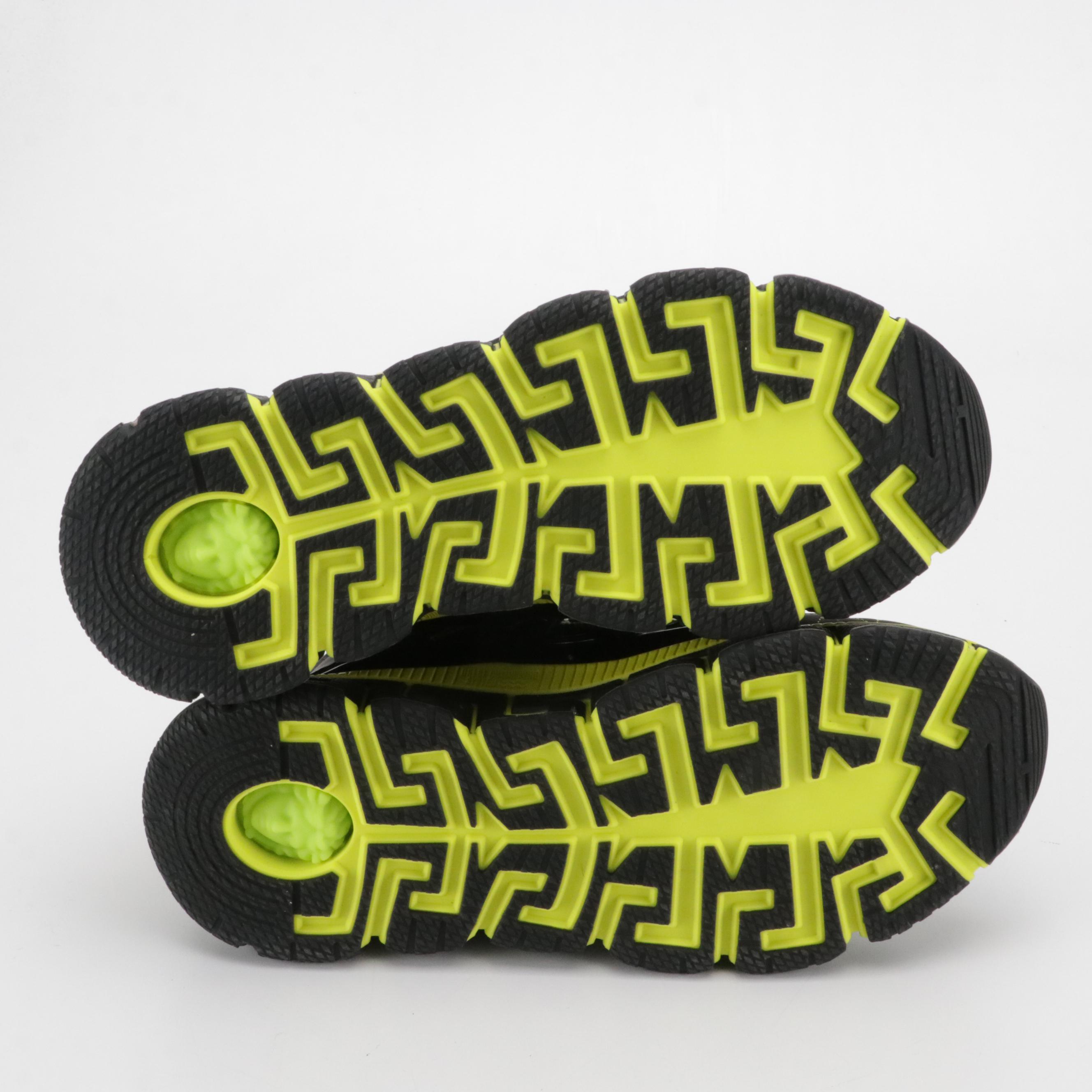 Men's Versace Trigreca Black Yellow Sneakers with Box