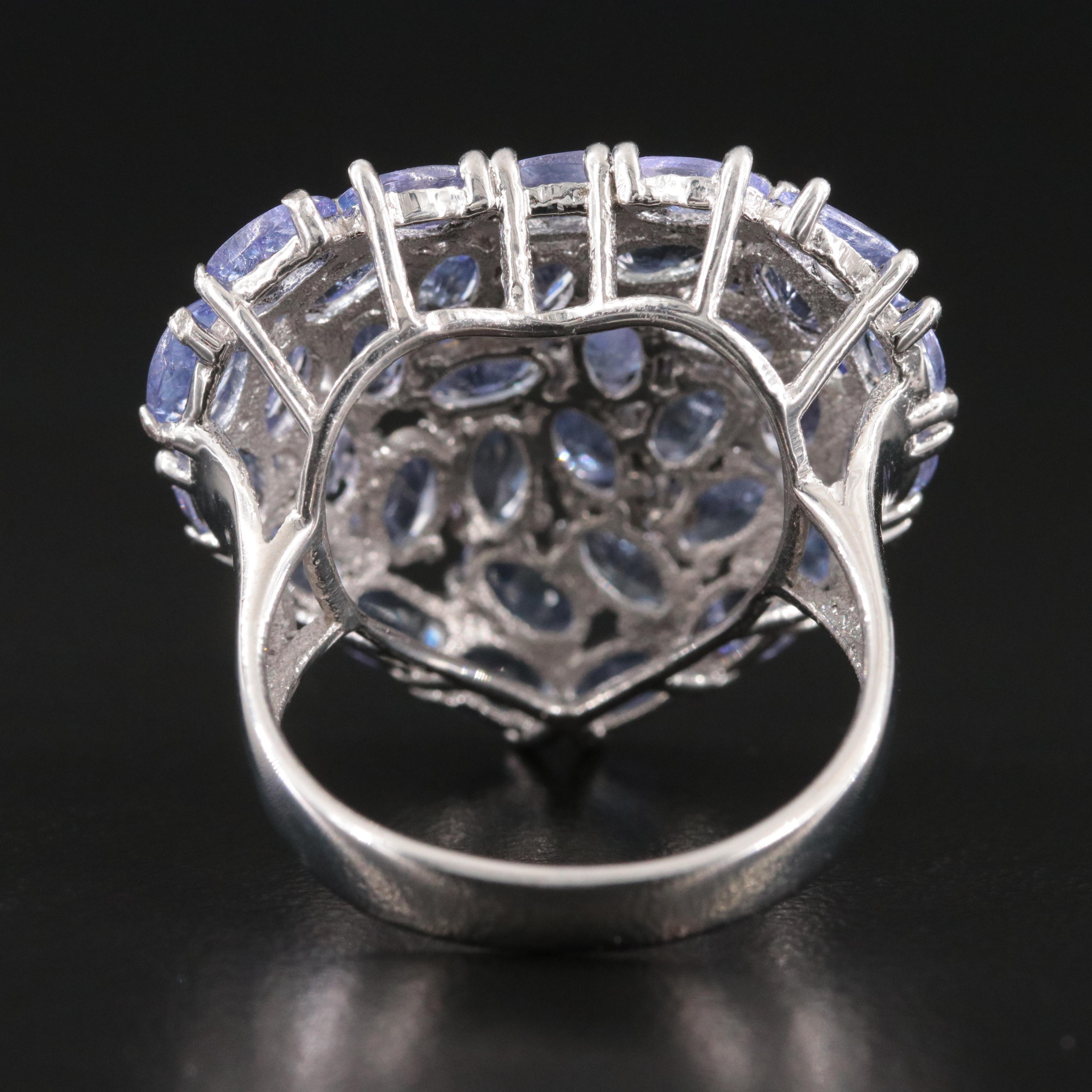 Sterling Tanzanite Heart Ring
