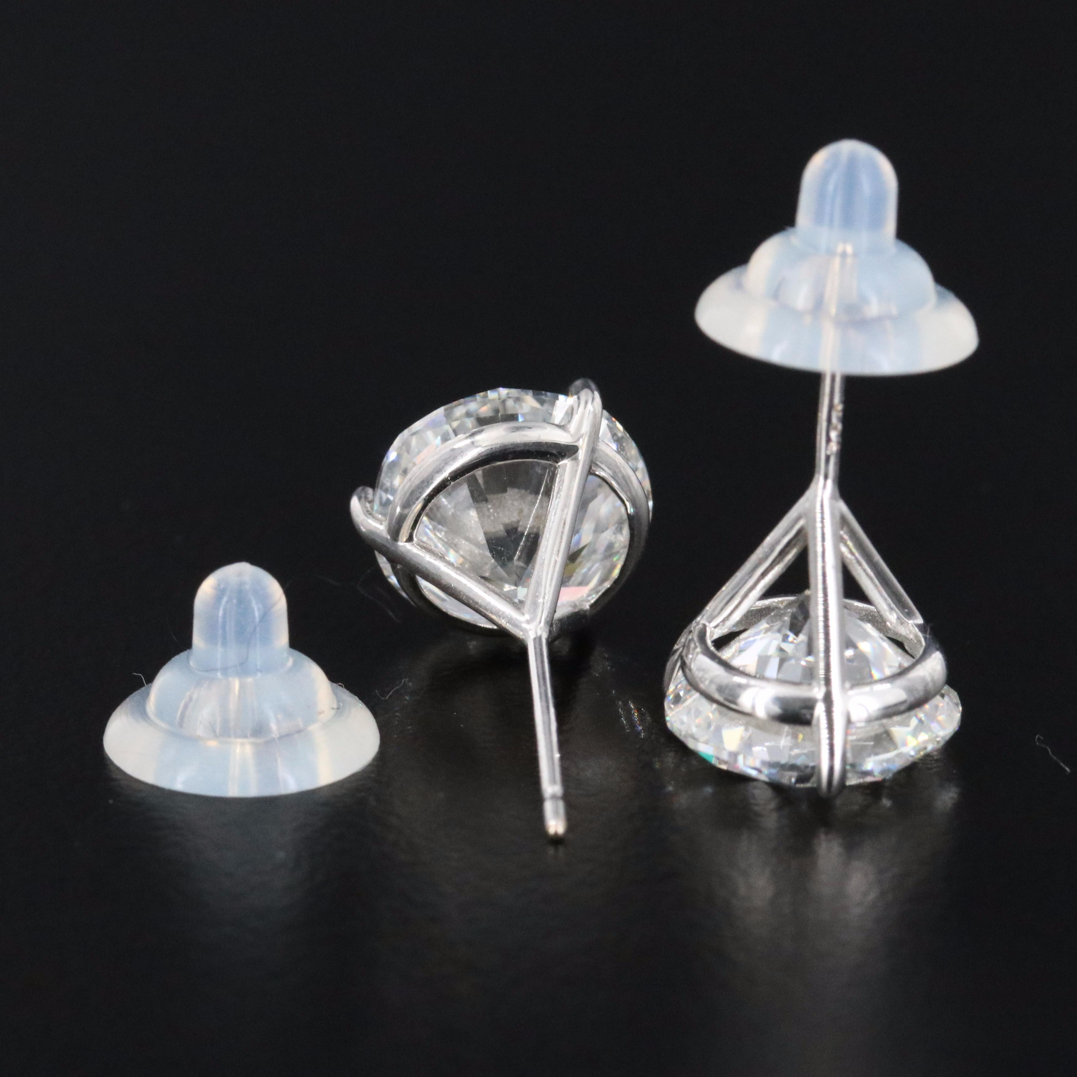 18K 8.00 CTW Lab Grown Diamond Martini Stud Earrings