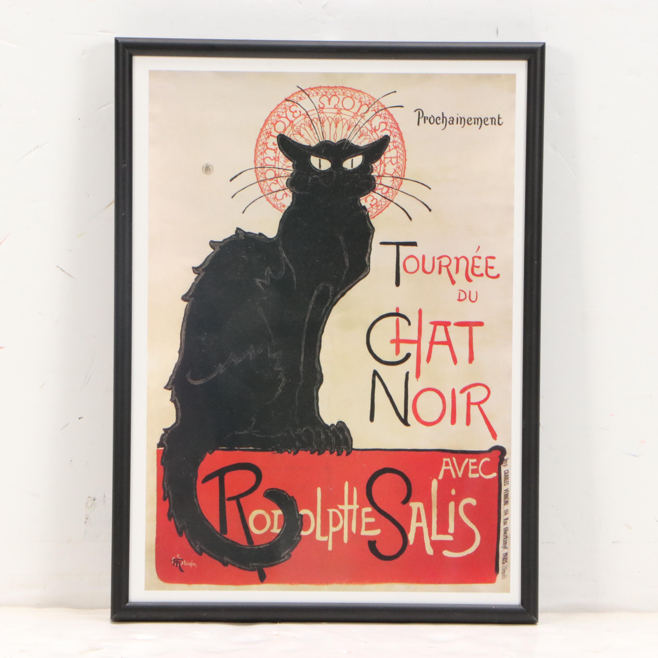 After Théophile Steinlen Offset Lithograph Vintage Ads, Mid to Late 20th Century