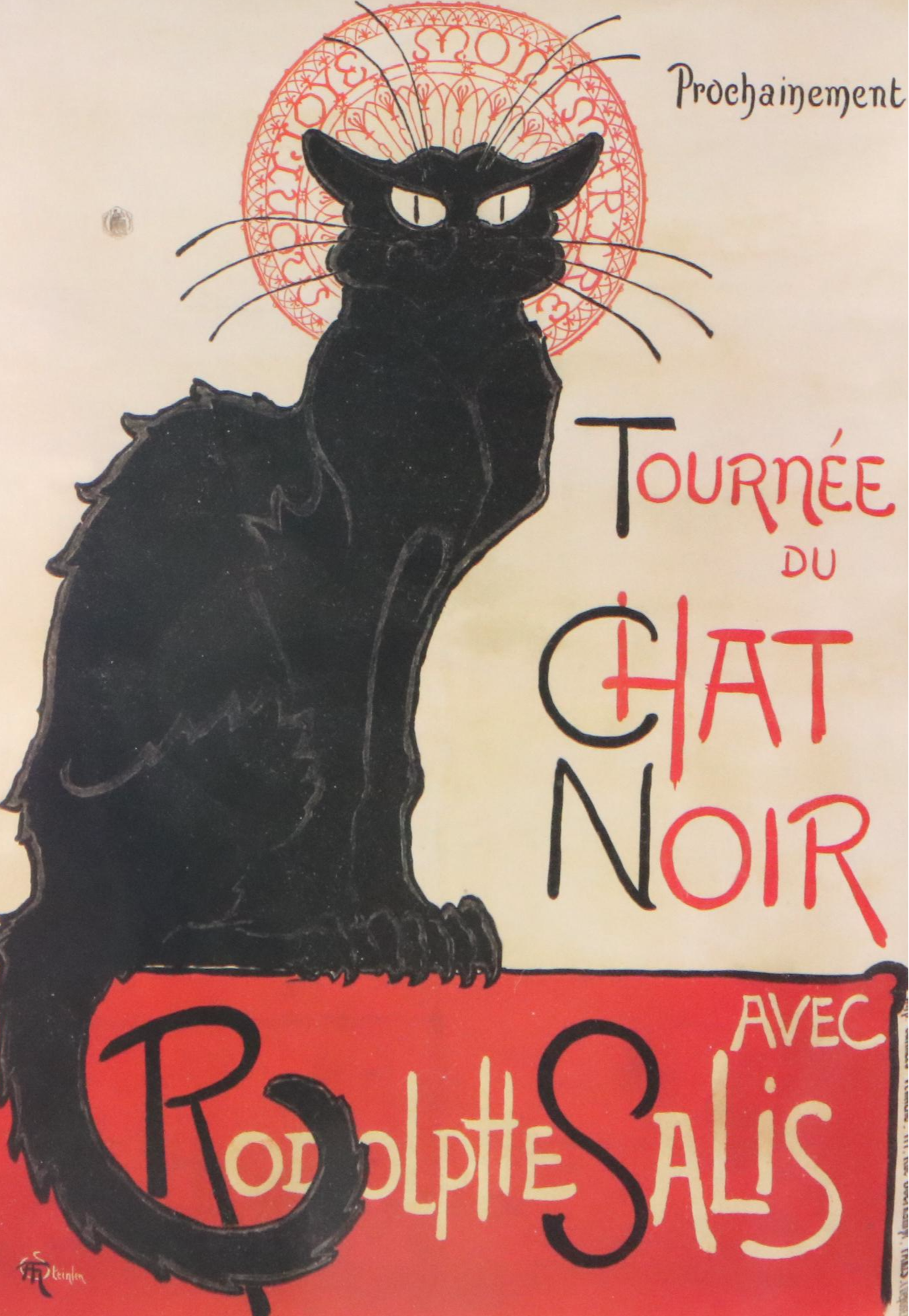 After Théophile Steinlen Offset Lithograph Vintage Ads, Mid to Late 20th Century