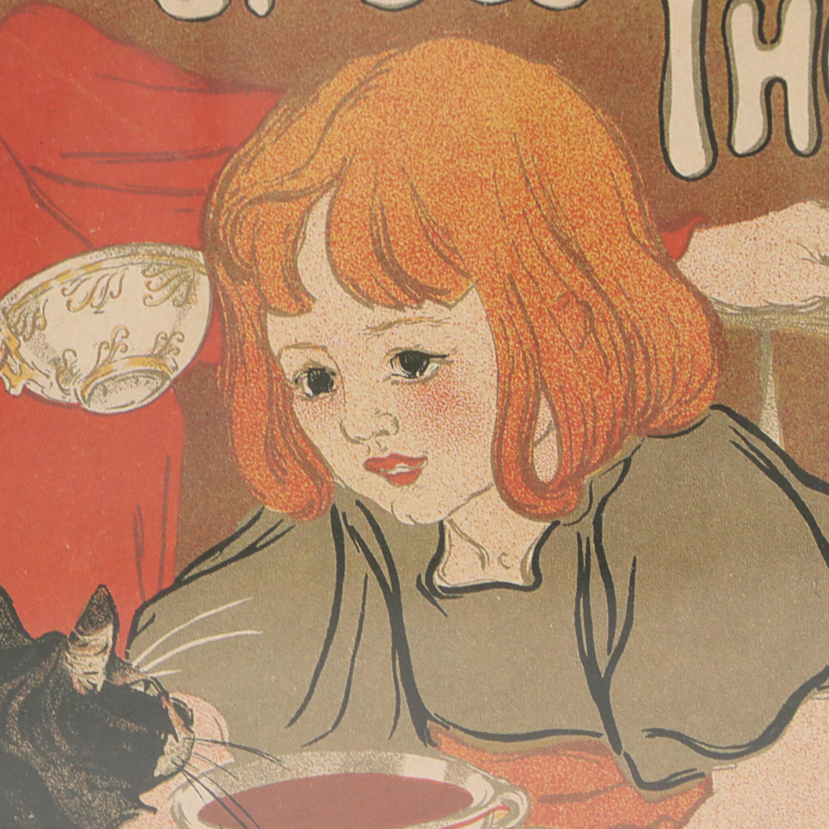 After Théophile Steinlen Offset Lithograph Vintage Ads, Mid to Late 20th Century