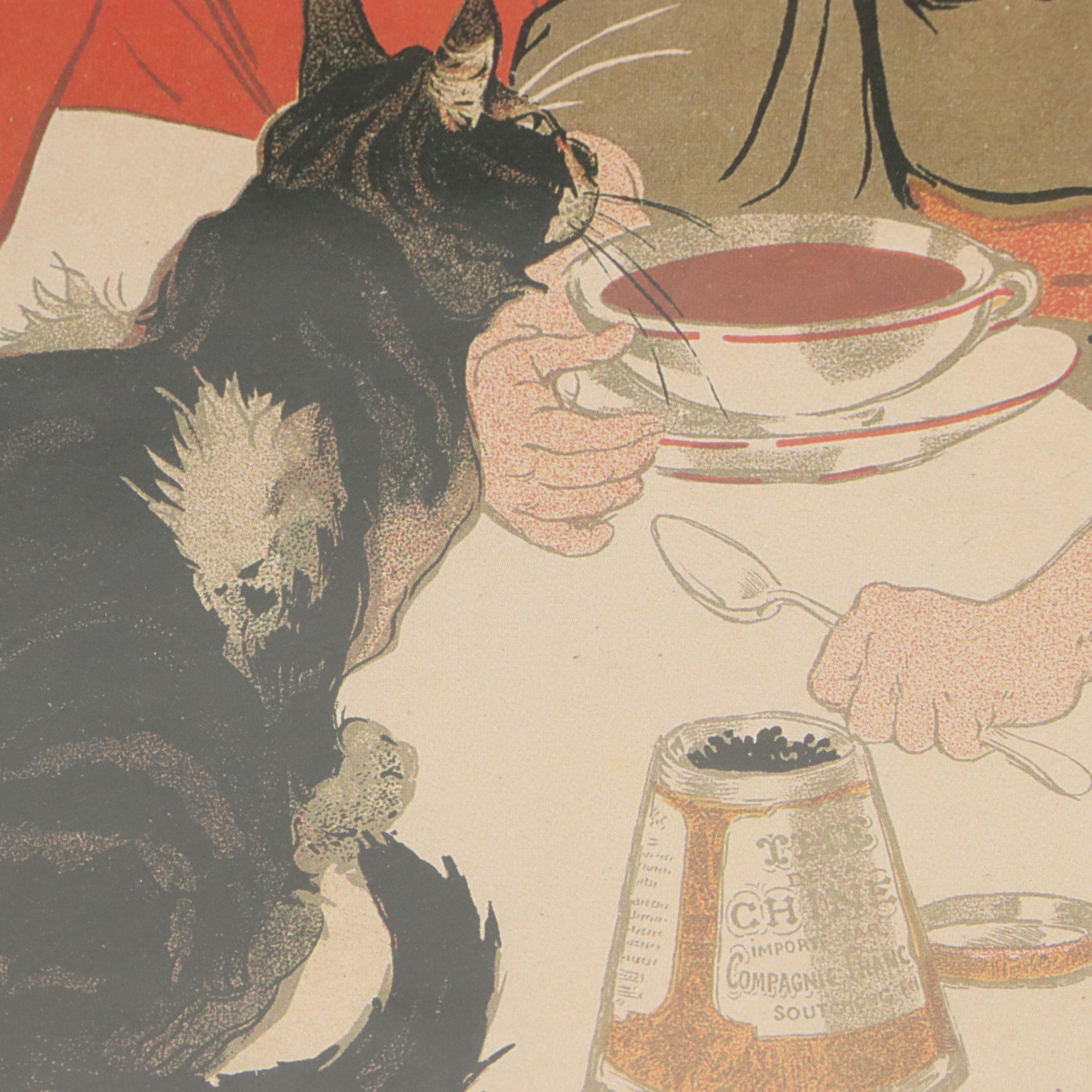 After Théophile Steinlen Offset Lithograph Vintage Ads, Mid to Late 20th Century