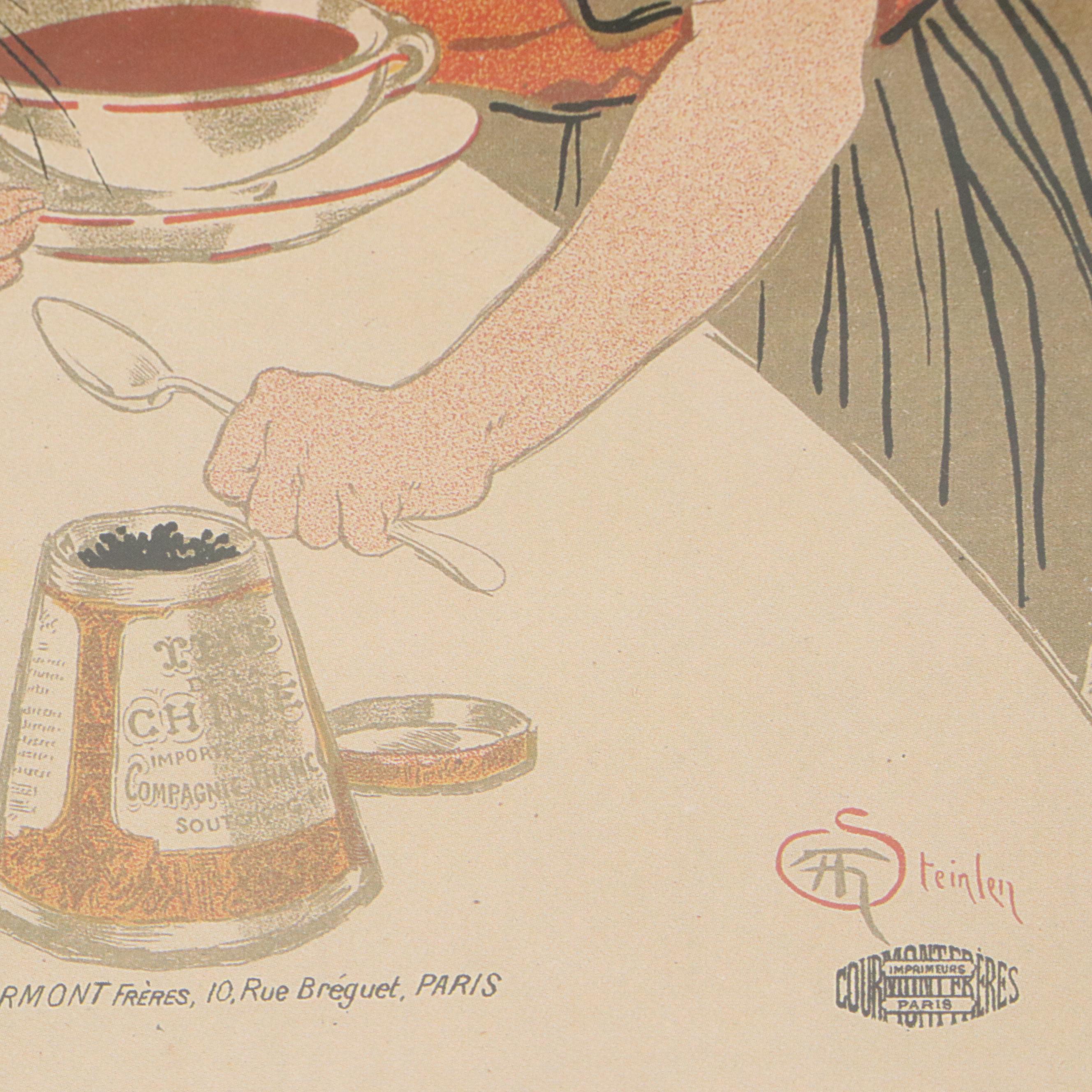 After Théophile Steinlen Offset Lithograph Vintage Ads, Mid to Late 20th Century