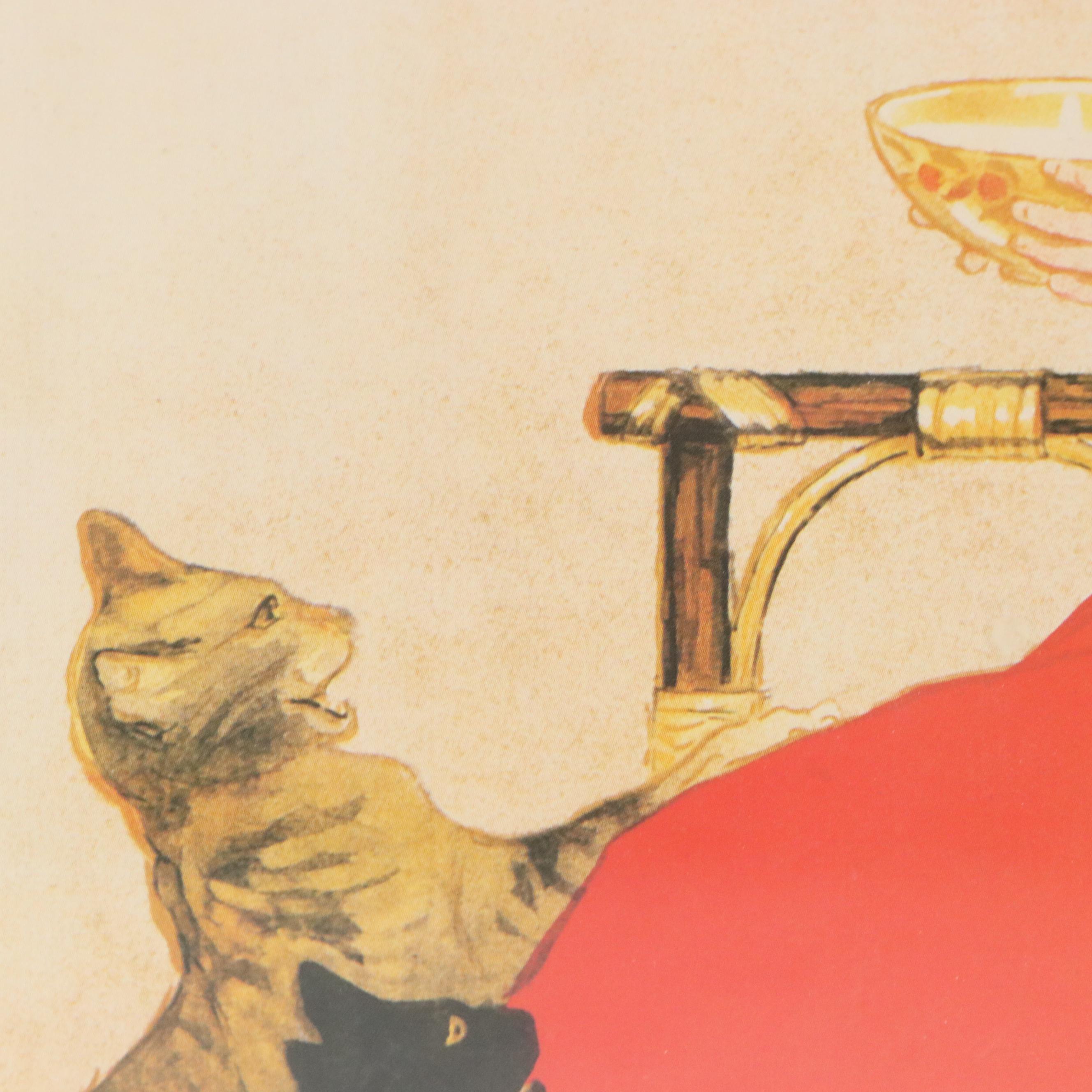 After Théophile Steinlen Offset Lithograph Vintage Ads, Mid to Late 20th Century