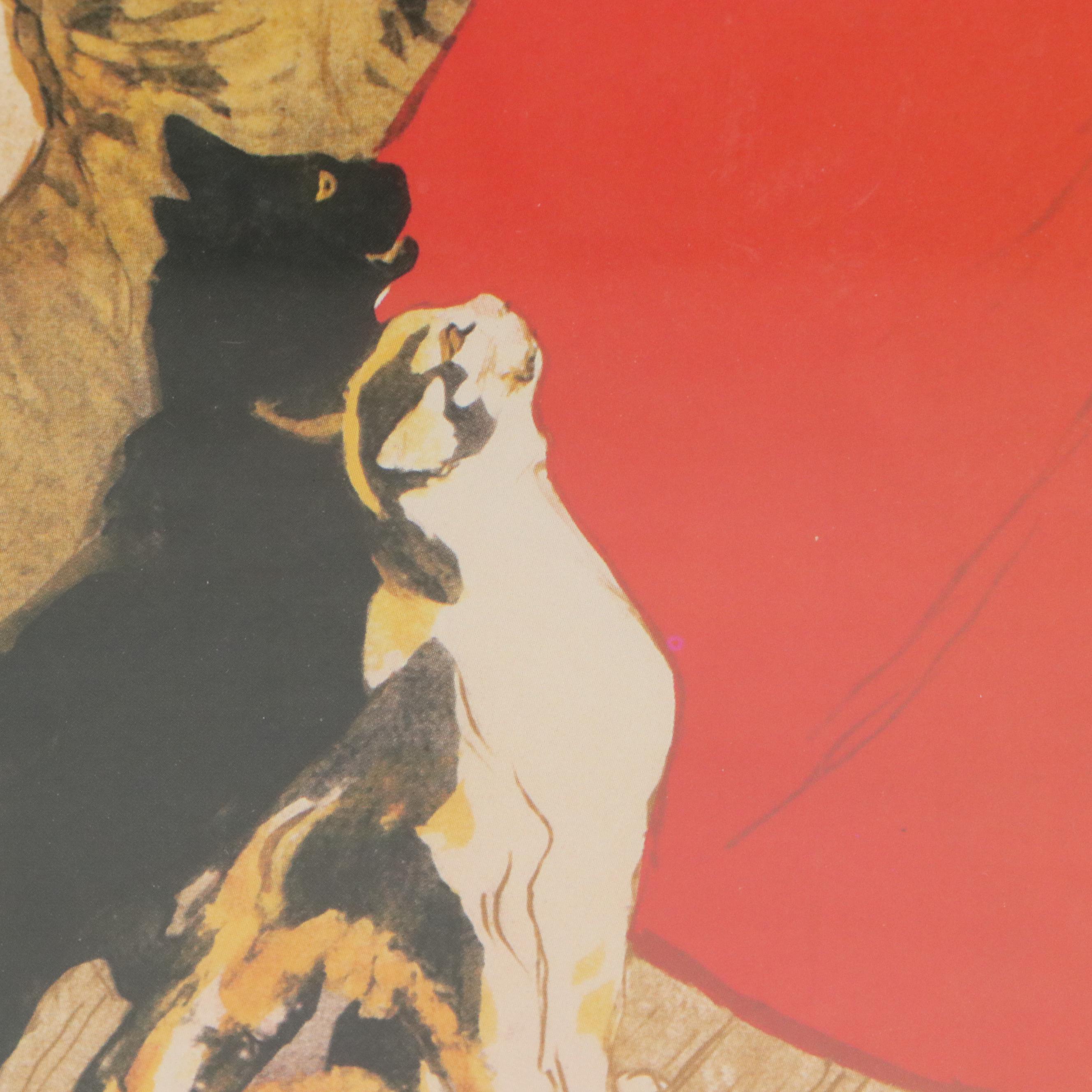 After Théophile Steinlen Offset Lithograph Vintage Ads, Mid to Late 20th Century