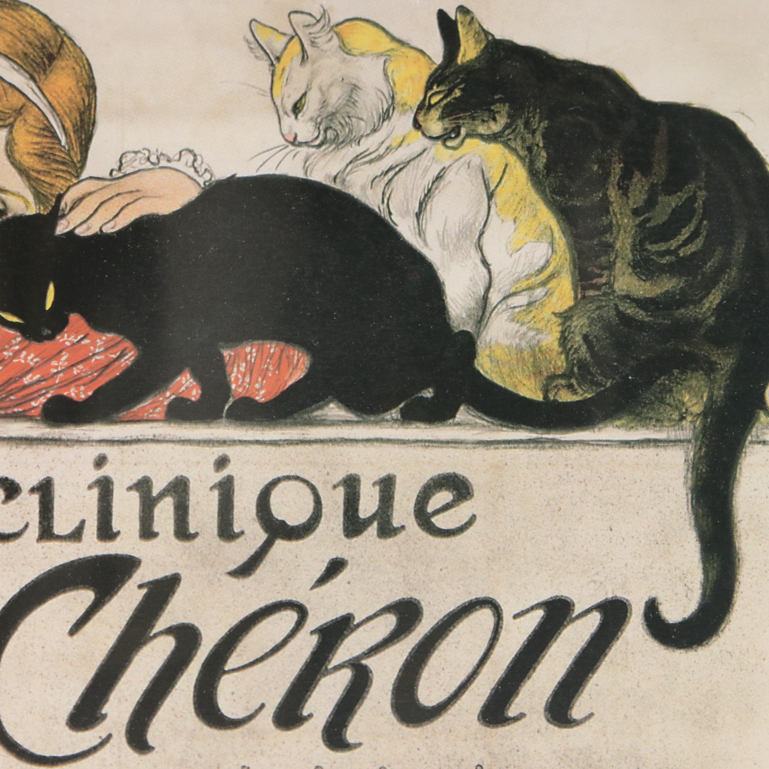 After Théophile Steinlen Offset Lithograph Vintage Ads, Mid to Late 20th Century