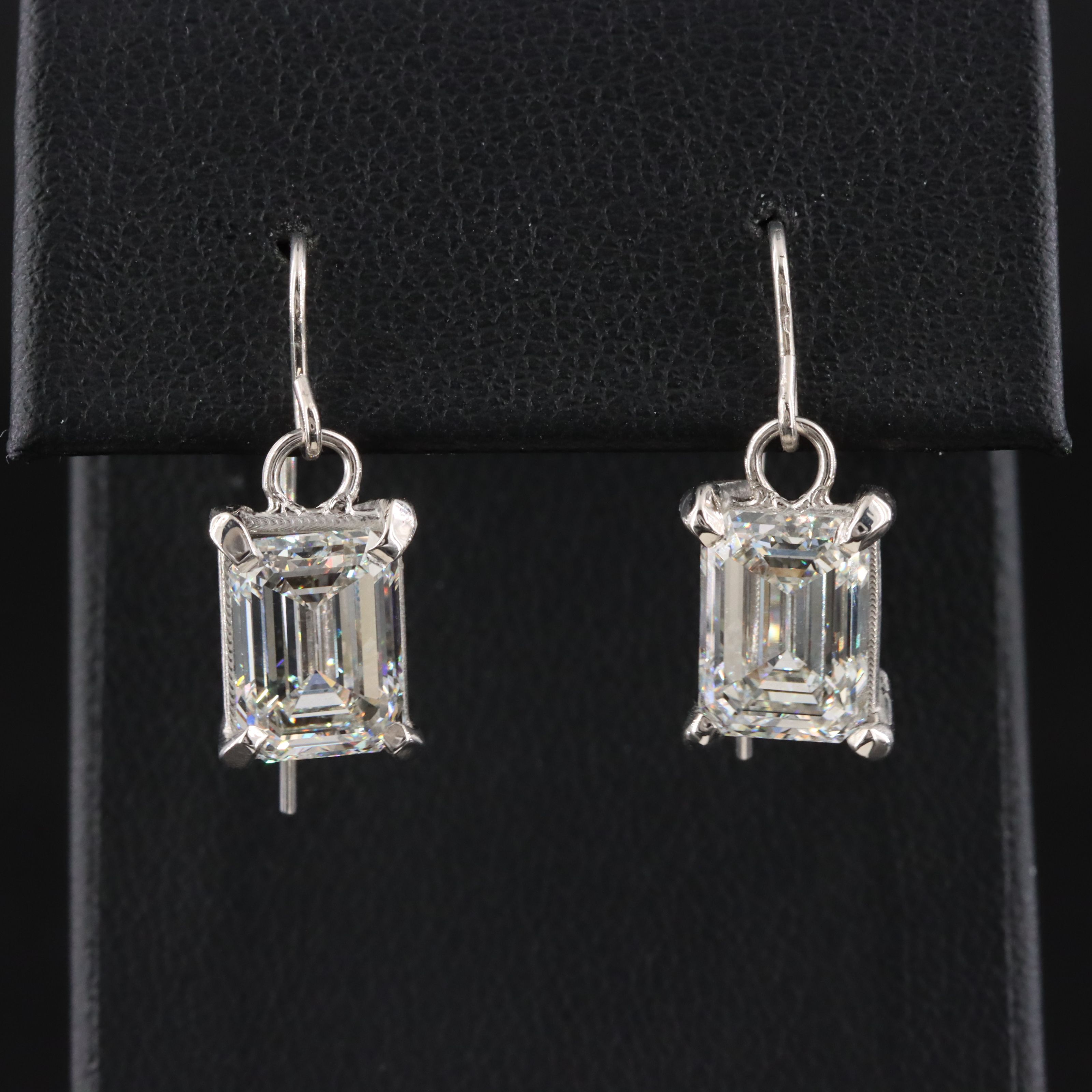 14K 5.64 CTW Lab Grown Diamond Earrings with IGI Reports