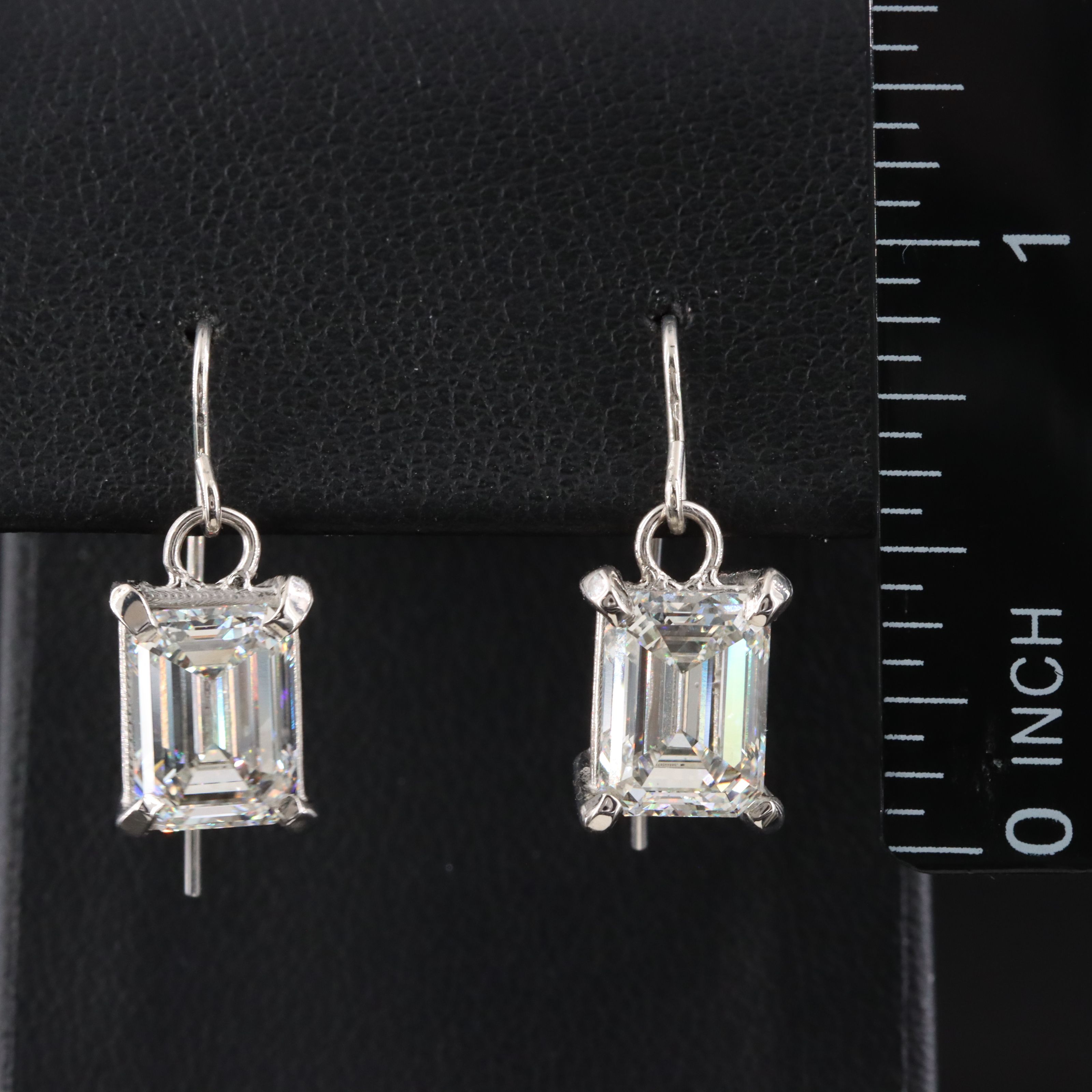 14K 5.64 CTW Lab Grown Diamond Earrings with IGI Reports