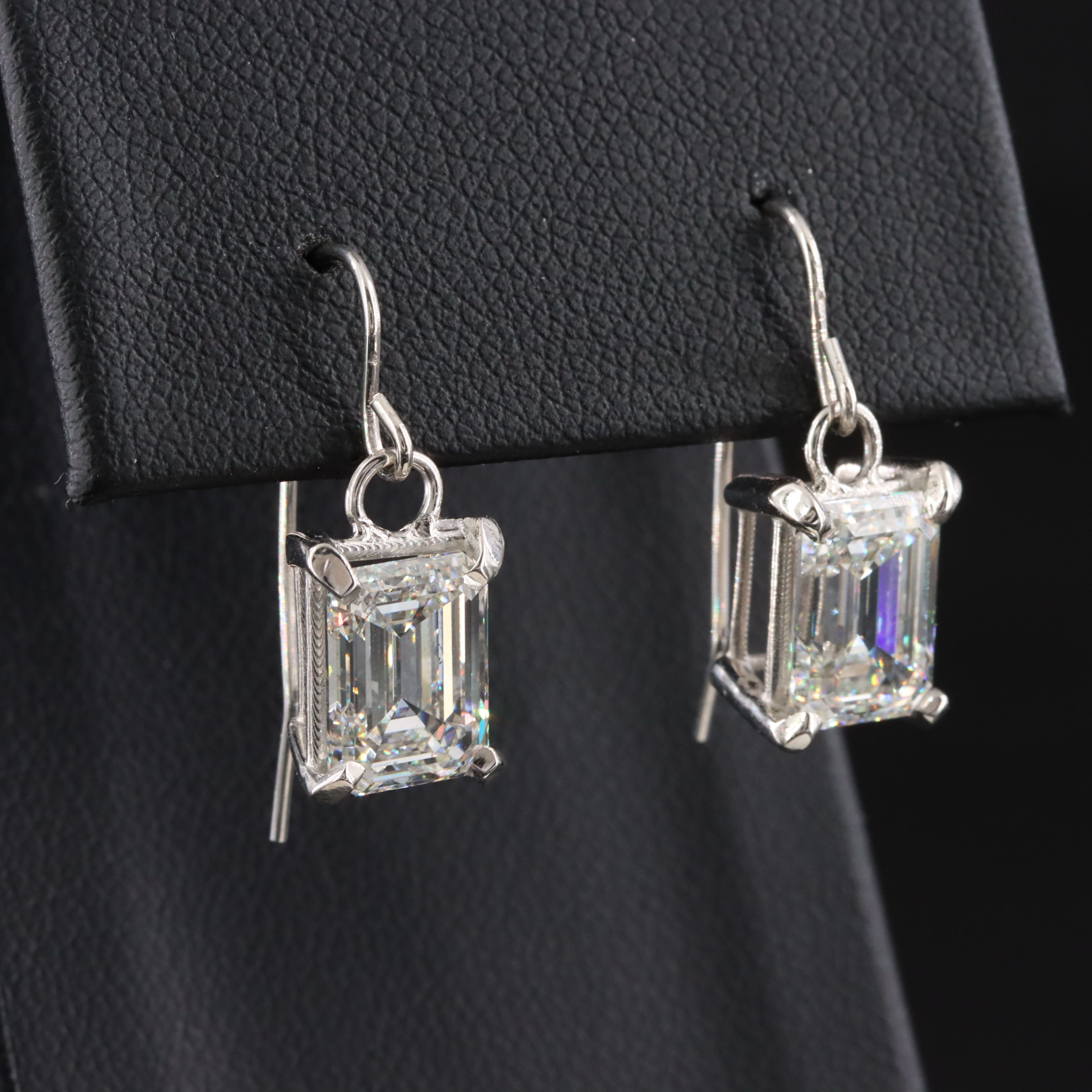 14K 5.64 CTW Lab Grown Diamond Earrings with IGI Reports