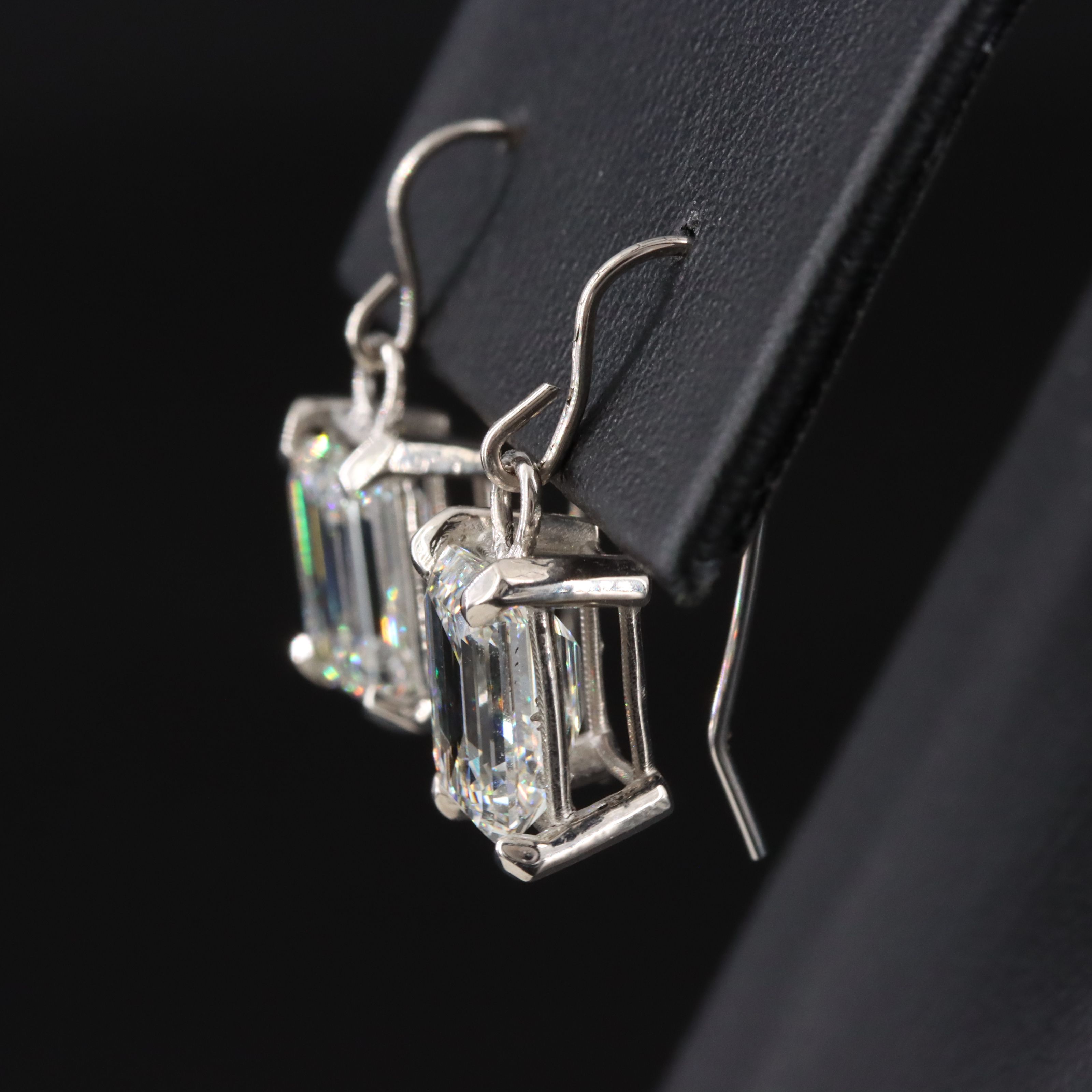 14K 5.64 CTW Lab Grown Diamond Earrings with IGI Reports