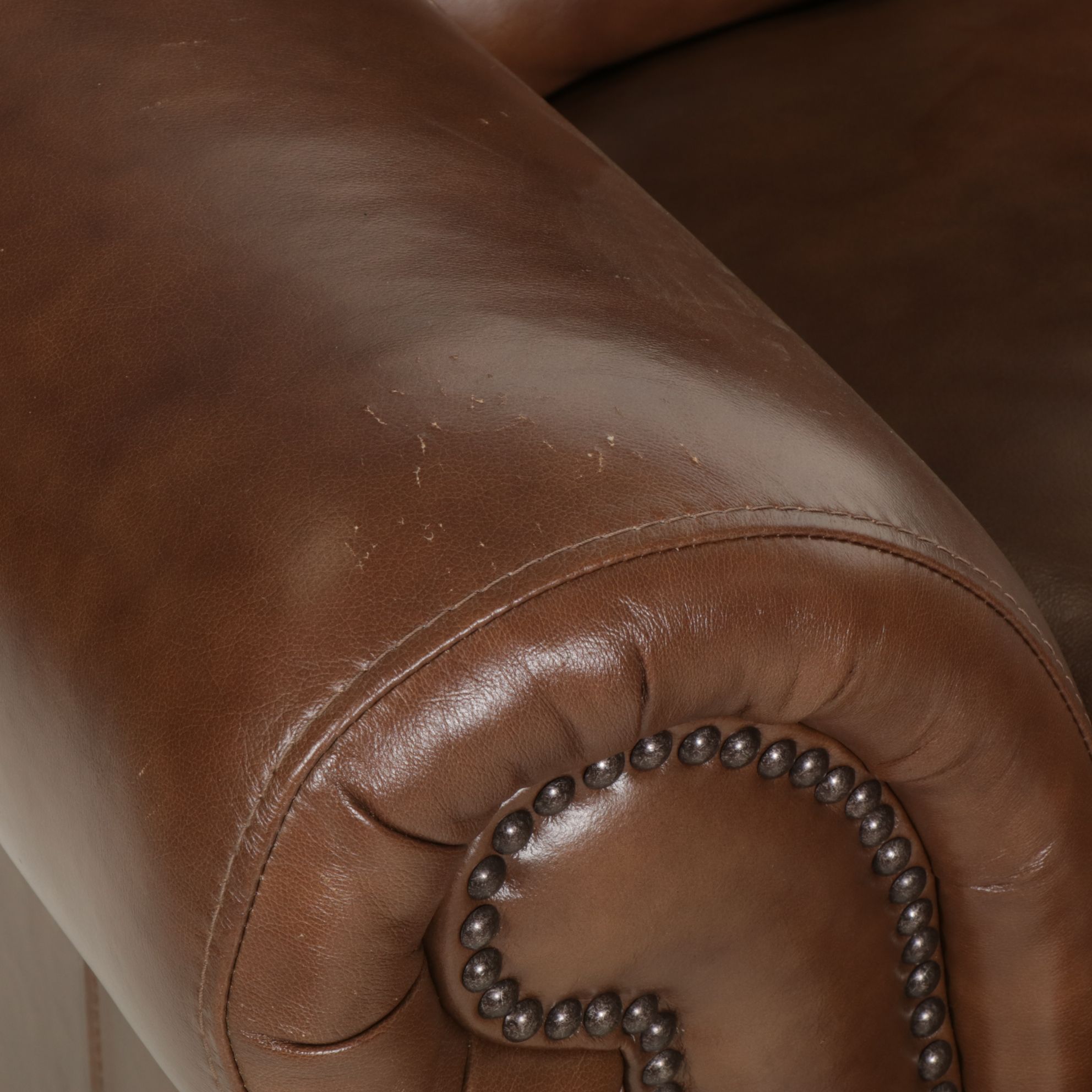 Superb Creation Leather Upholstered Sofa and Loveseat