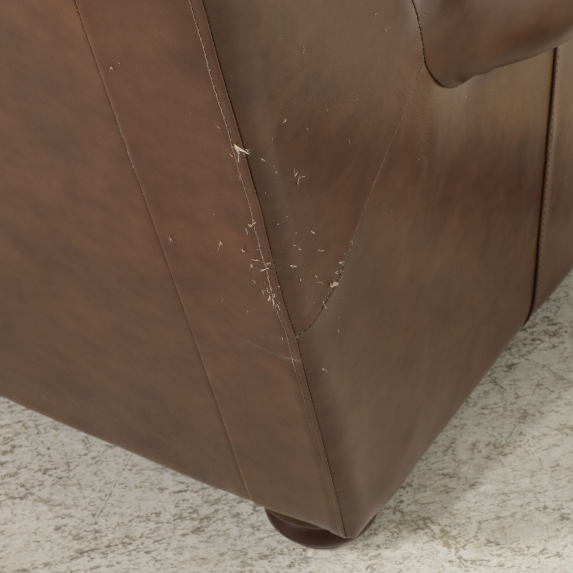 Superb Creation Leather Upholstered Sofa and Loveseat